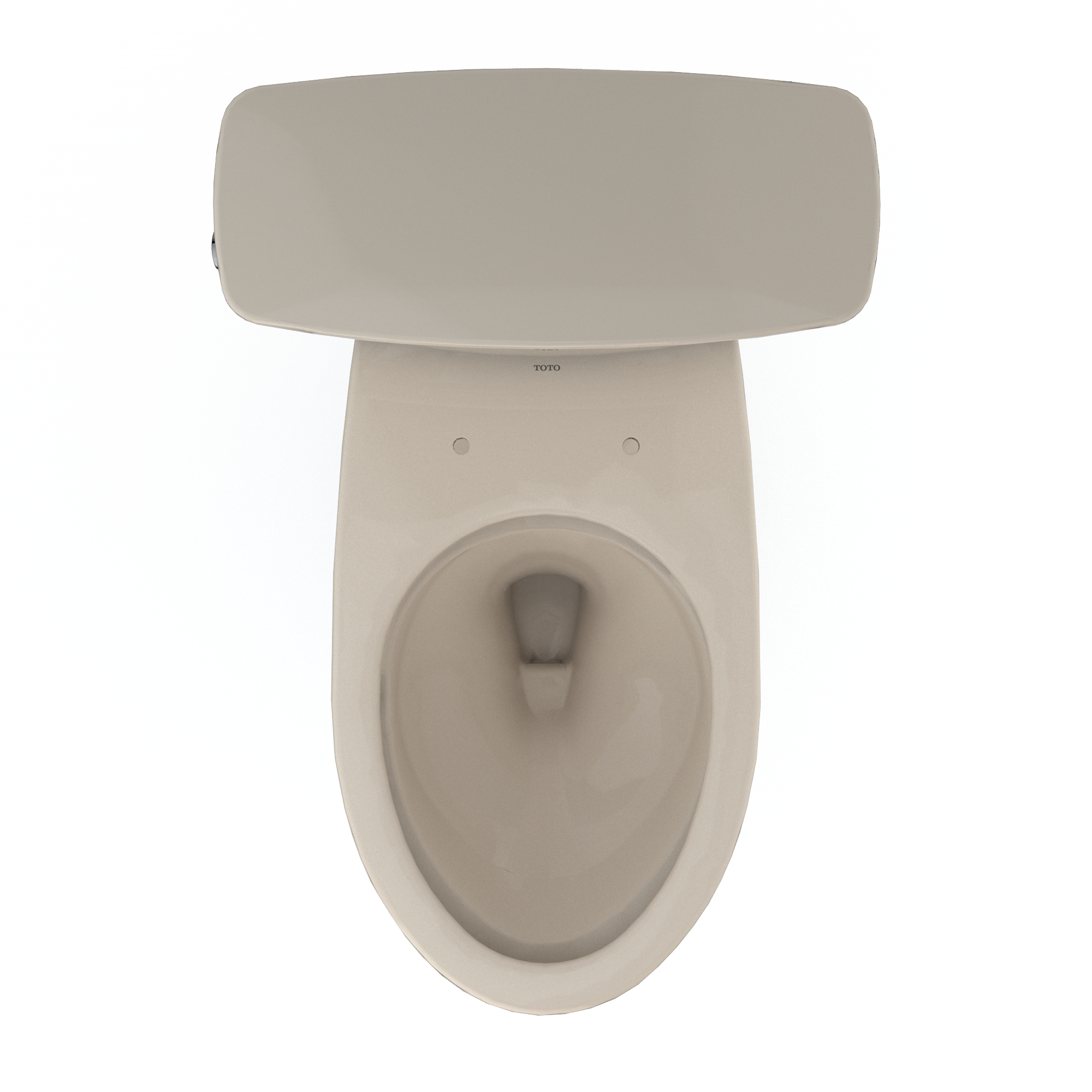 Alternate Image for TOTO Drake Transitional Two-Piece Elongated 1.28 GPF Universal Height TORNADO FLUSH Toilet with CEFIONTECT, Bone, Vitreous China, CST786CEFG#03