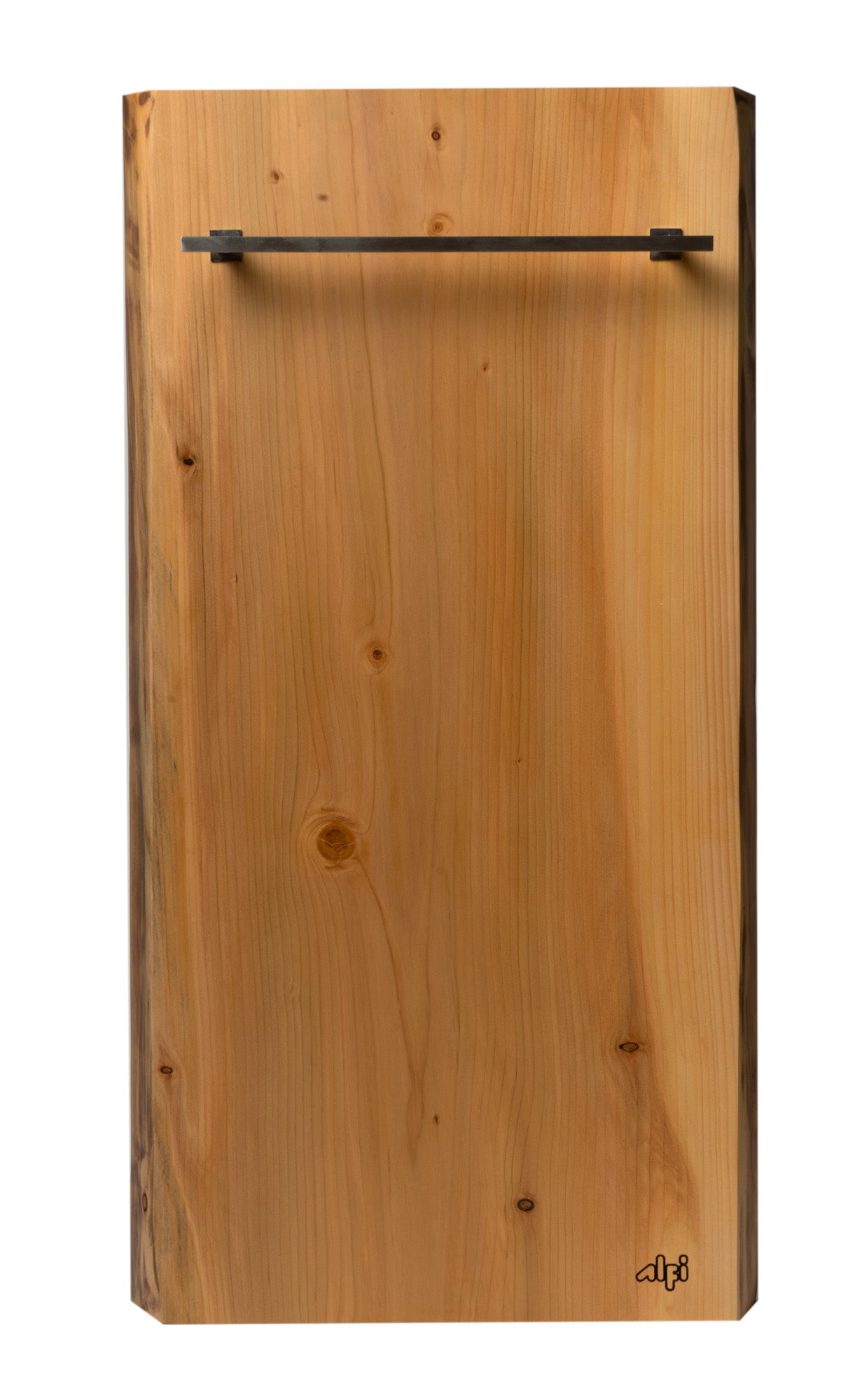 Alternate Image for ALFI brand ABTW1632V 16"x32" Live Edge Cedar Wood Towel Warmer, Natural Wood