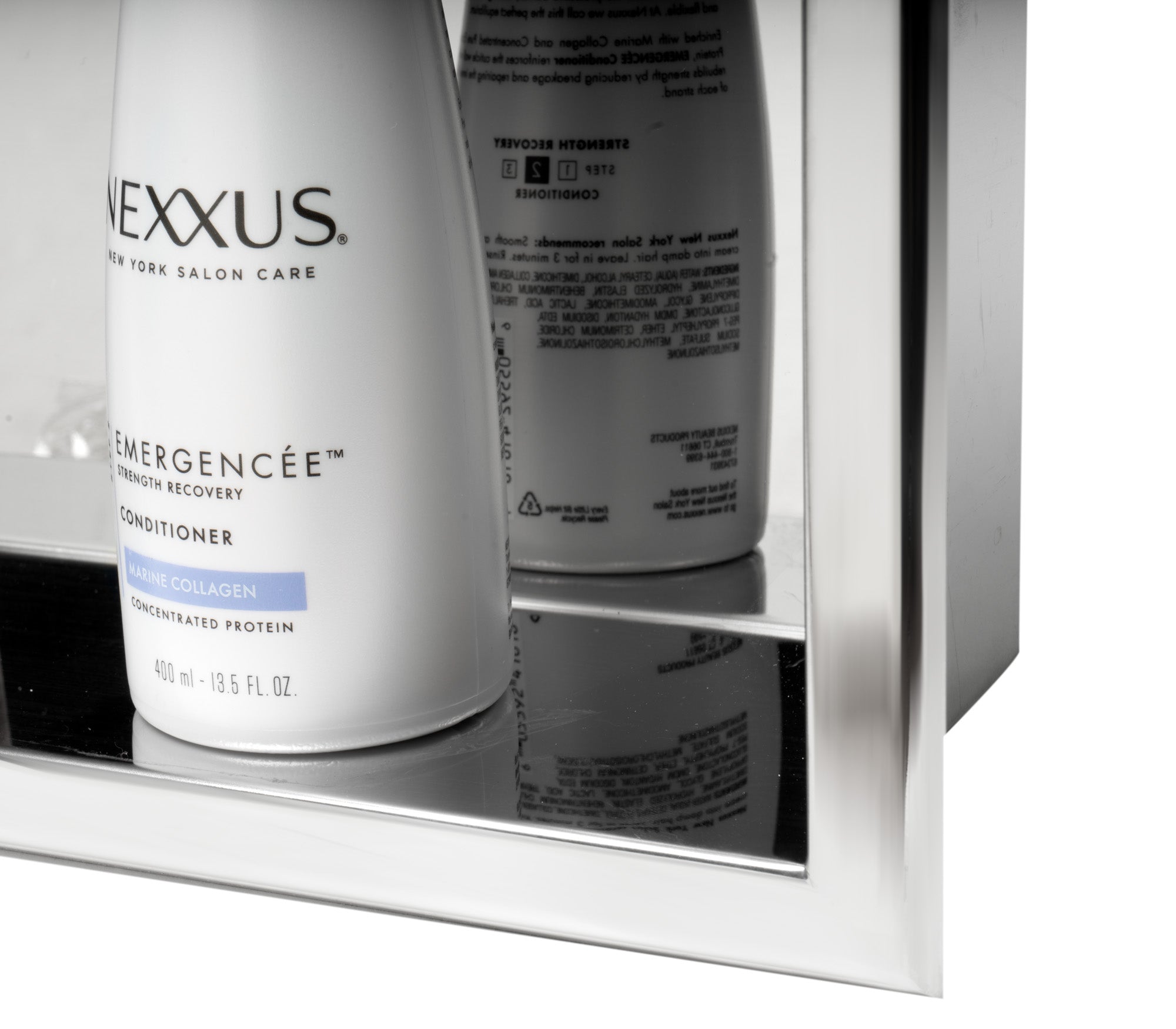 Alternate Image for ALFI brand ABN2412-PSS 24 x 12 Polished Stainless Steel Horizontal Single Shelf Bath Shower Niche, 20 Gauge