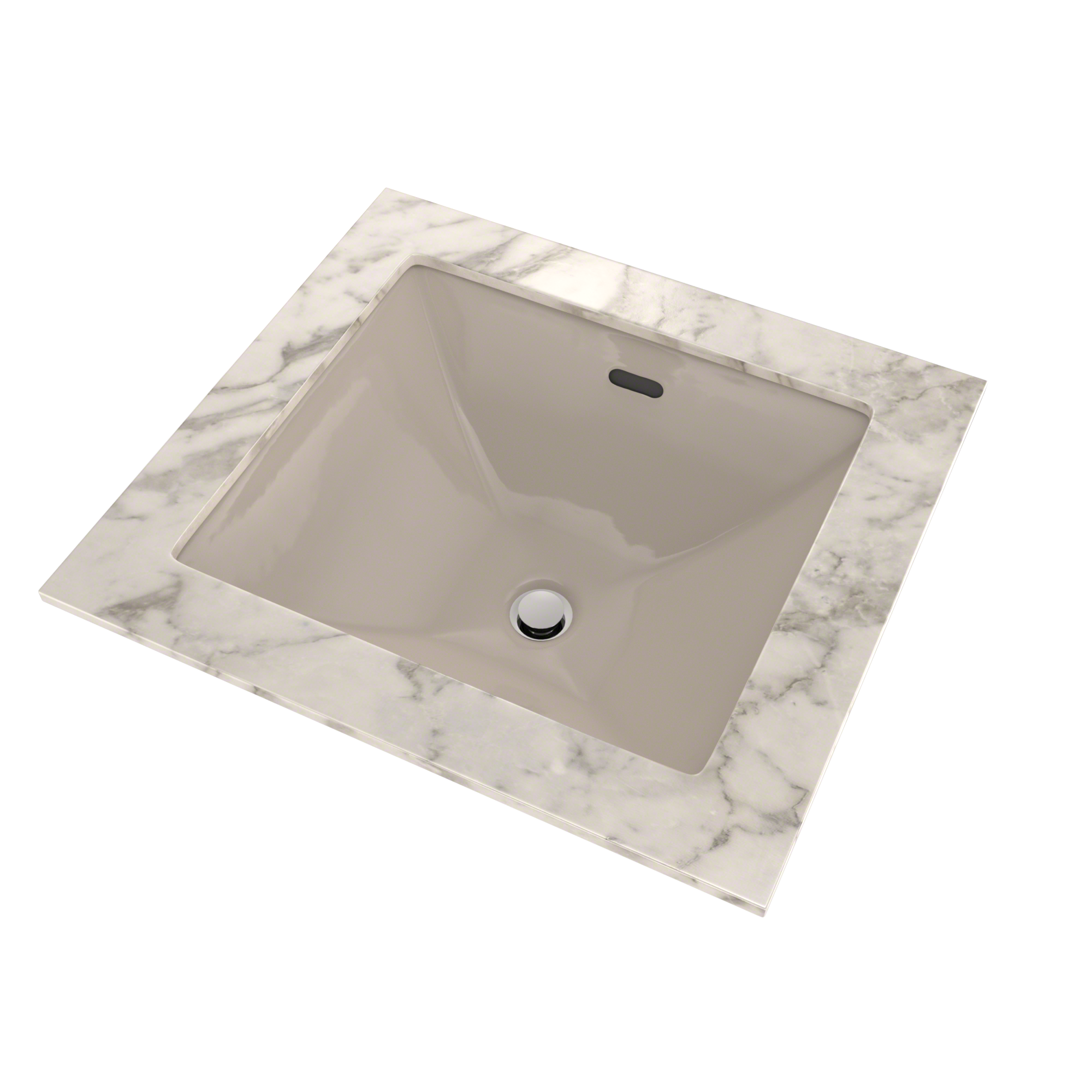 Alternate Image for TOTO Legato Rectangular Undermount Bathroom Sink with CEFIONTECT, Bone, Vitreous China, LT624G#03