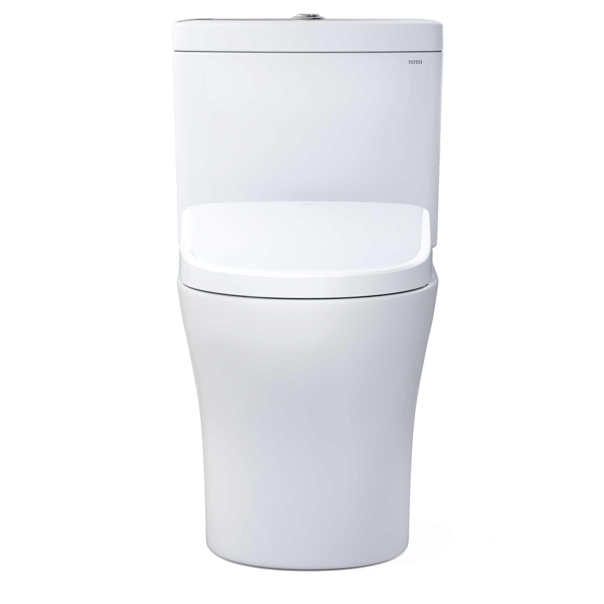 Alternate Image for TOTO WASHLET+ Aquia IV Two-Piece Elongated Dual Flush 1.28 and 0.9 GPF Toilet with Auto Flush S7A Contemporary Bidet Seat, Cotton White, Vitreous China|Plastic, MW4464736CEMFGNA#01