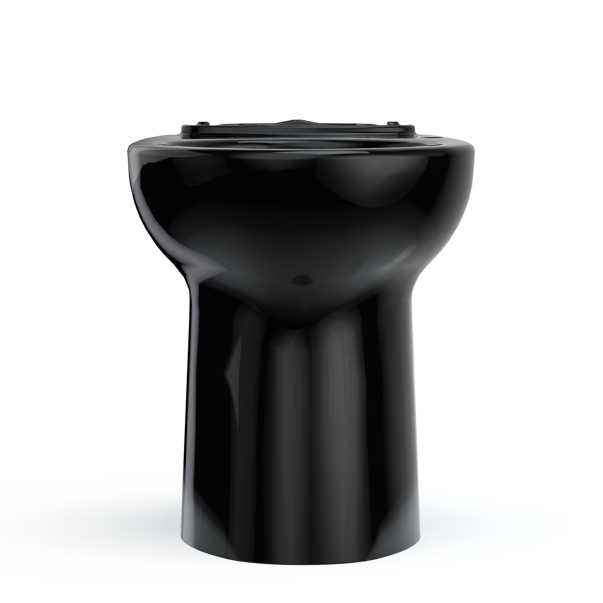 Alternate Image for TOTO Drake Elongated Universal Height Universal Height TORNADO FLUSH Toilet Bowl, Ebony, Vitreous China, C776CEF#51