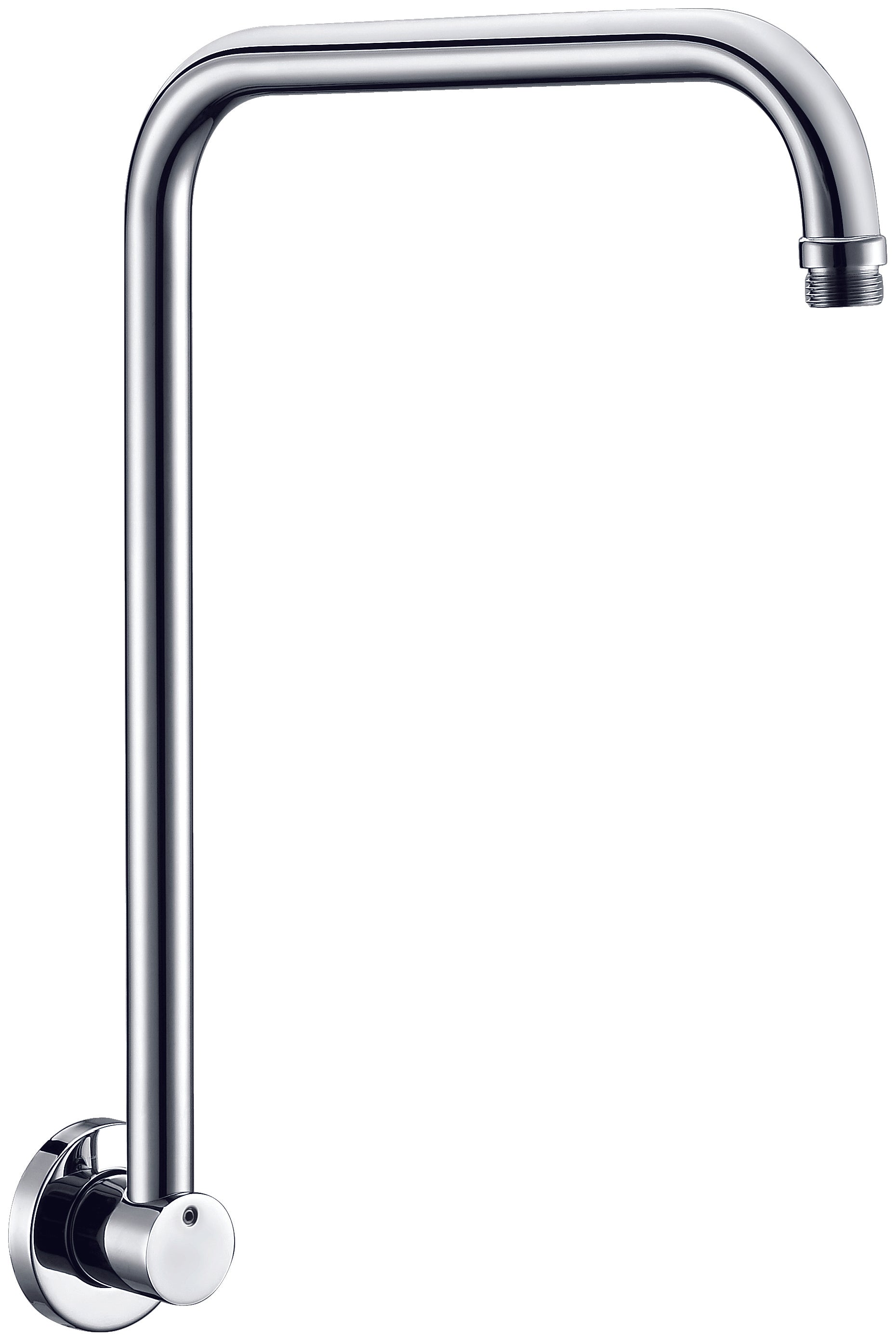 ALFI brand AB12GRW-PC Polished Chrome 12" Round Raised Wall Mounted Shower Arm, Brass