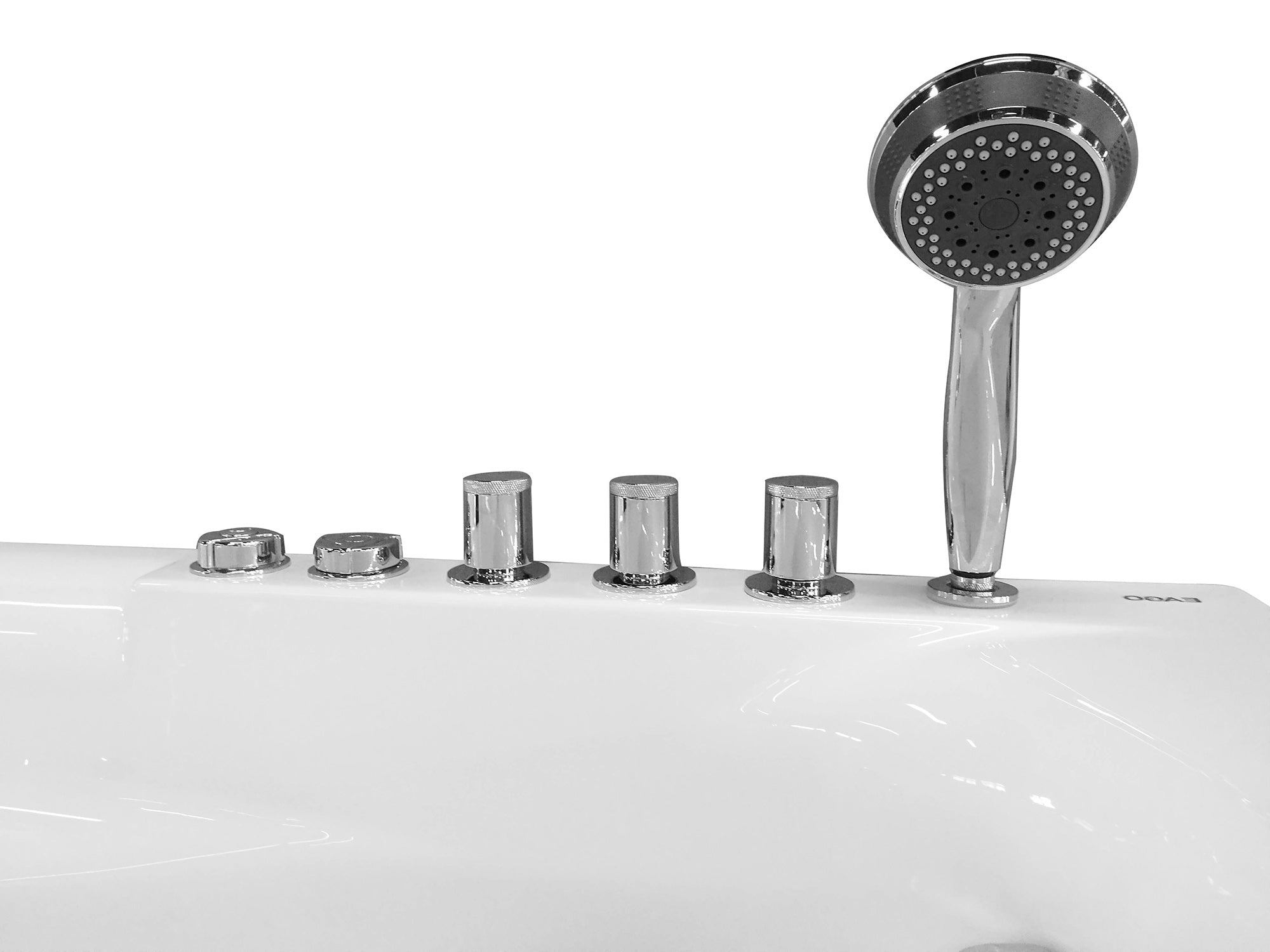 Alternate Image for Eago 59" Acrylic Corner Neo-angle Round Bathtub, White, AM161-R