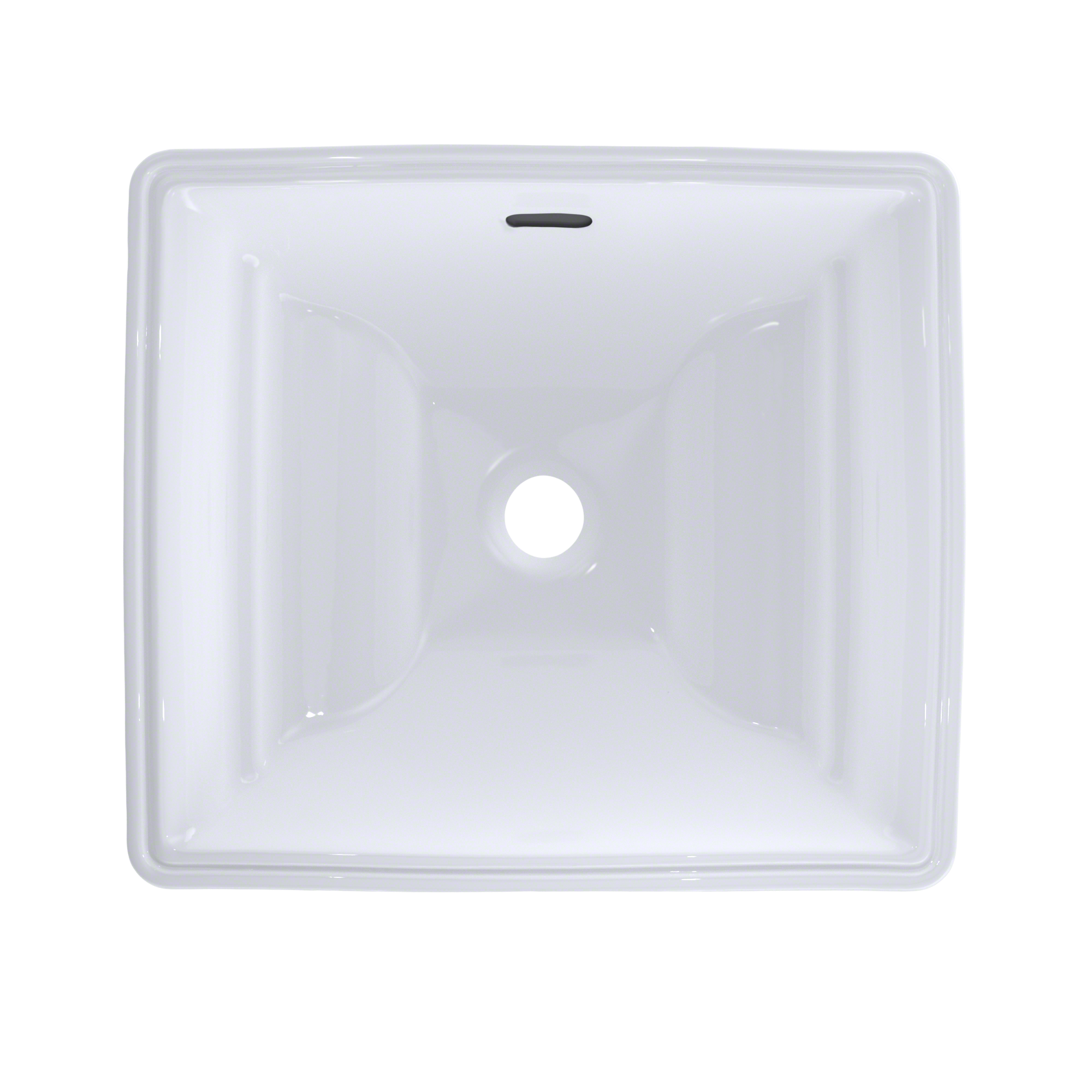 TOTO Aimes Rectangular Undermount Bathroom Sink with CEFIONTECT, Cotton White, Vitreous China, LT626G#01