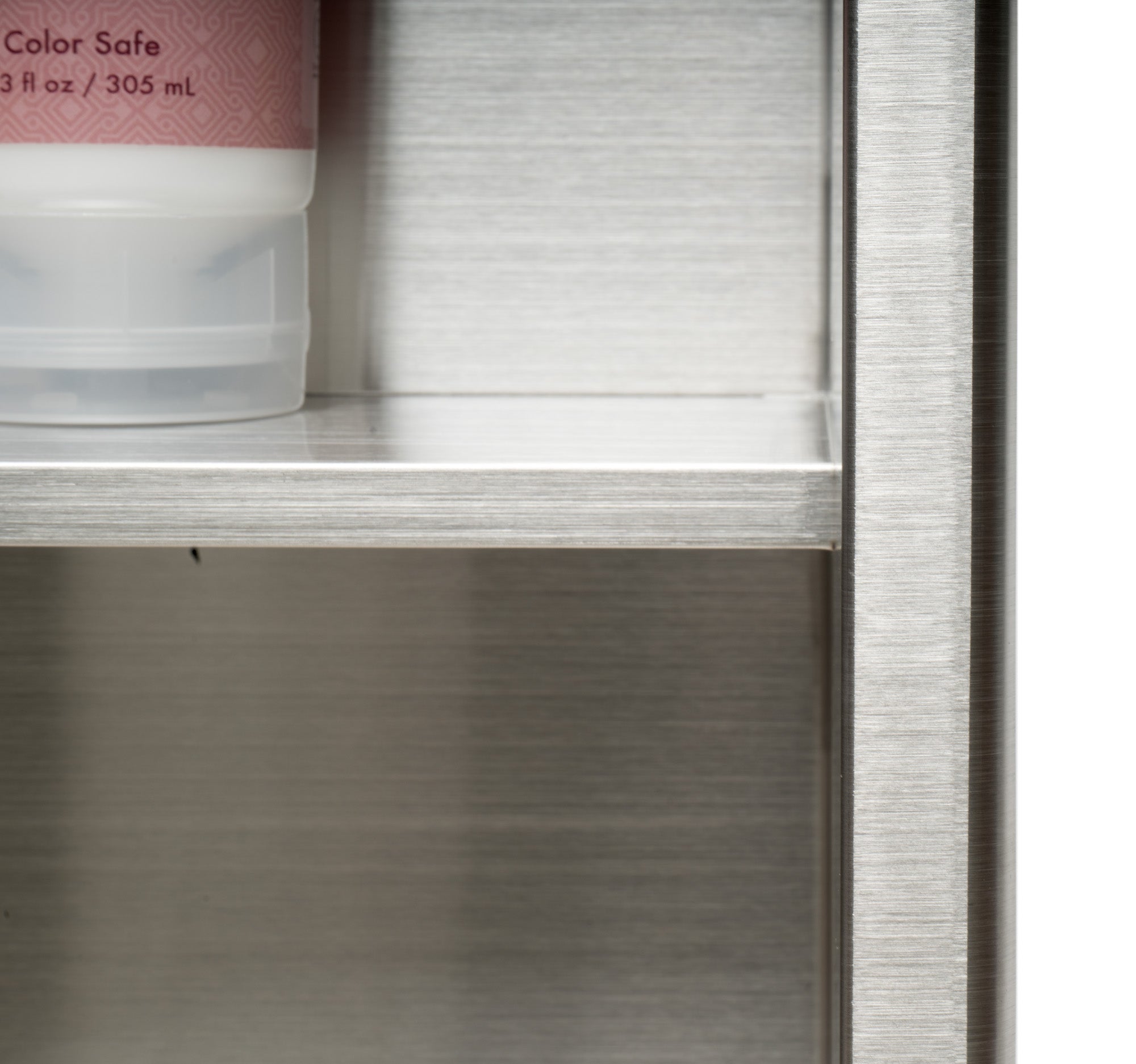 Alternate Image for ALFI brand ABN1224-BSS 12 x 24 Brushed Stainless Steel Vertical Double Shelf Bath Shower Niche, 20 Gauge