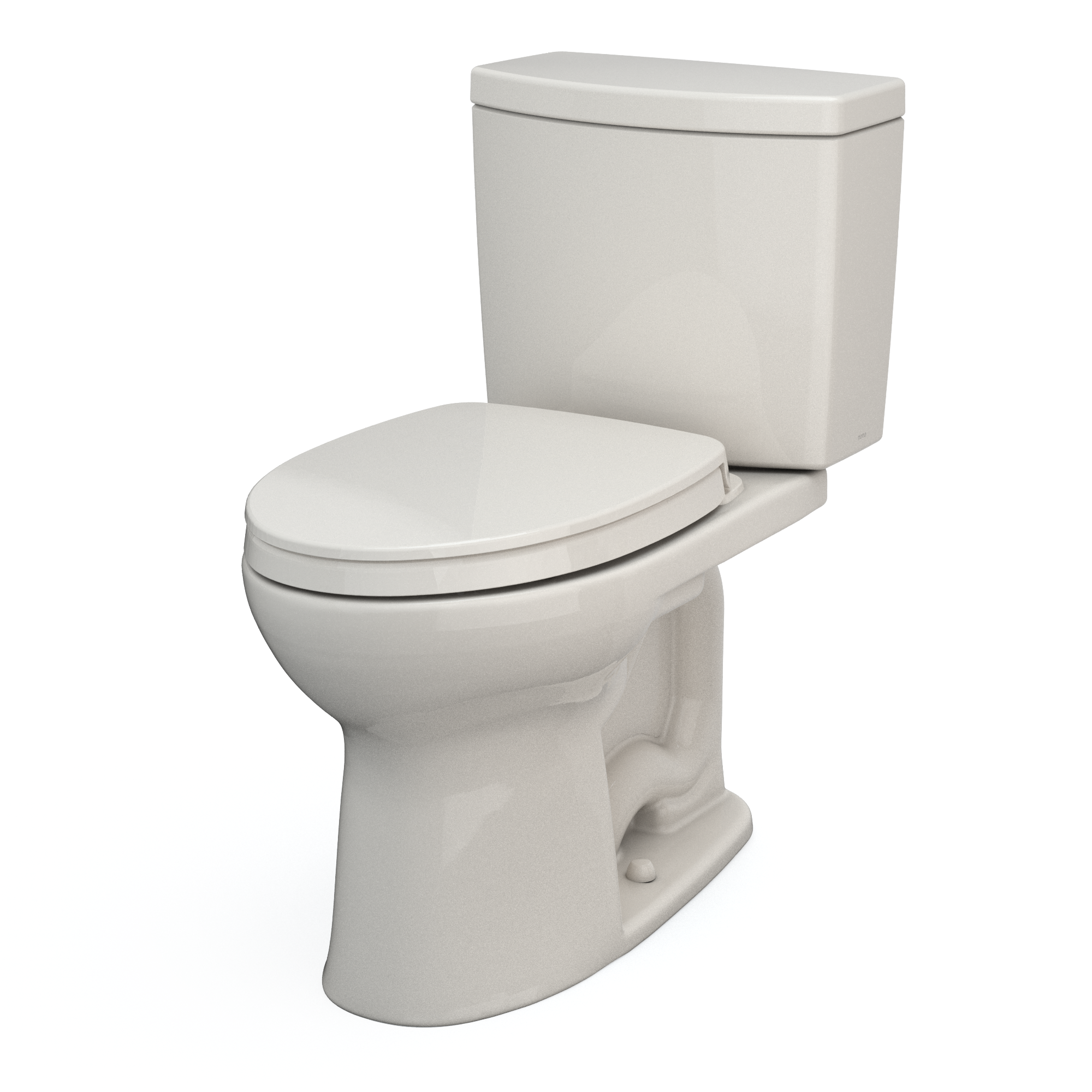 Alternate Image for TOTO Drake II 1G Two-Piece Elongated 1.0 GPF Universal Height Toilet with CEFIONTECT and SS124 SoftClose Seat, WASHLET+ Ready, Colonia White, Vitreous China|Plastic, Colonial White, MS454124CUFG#11