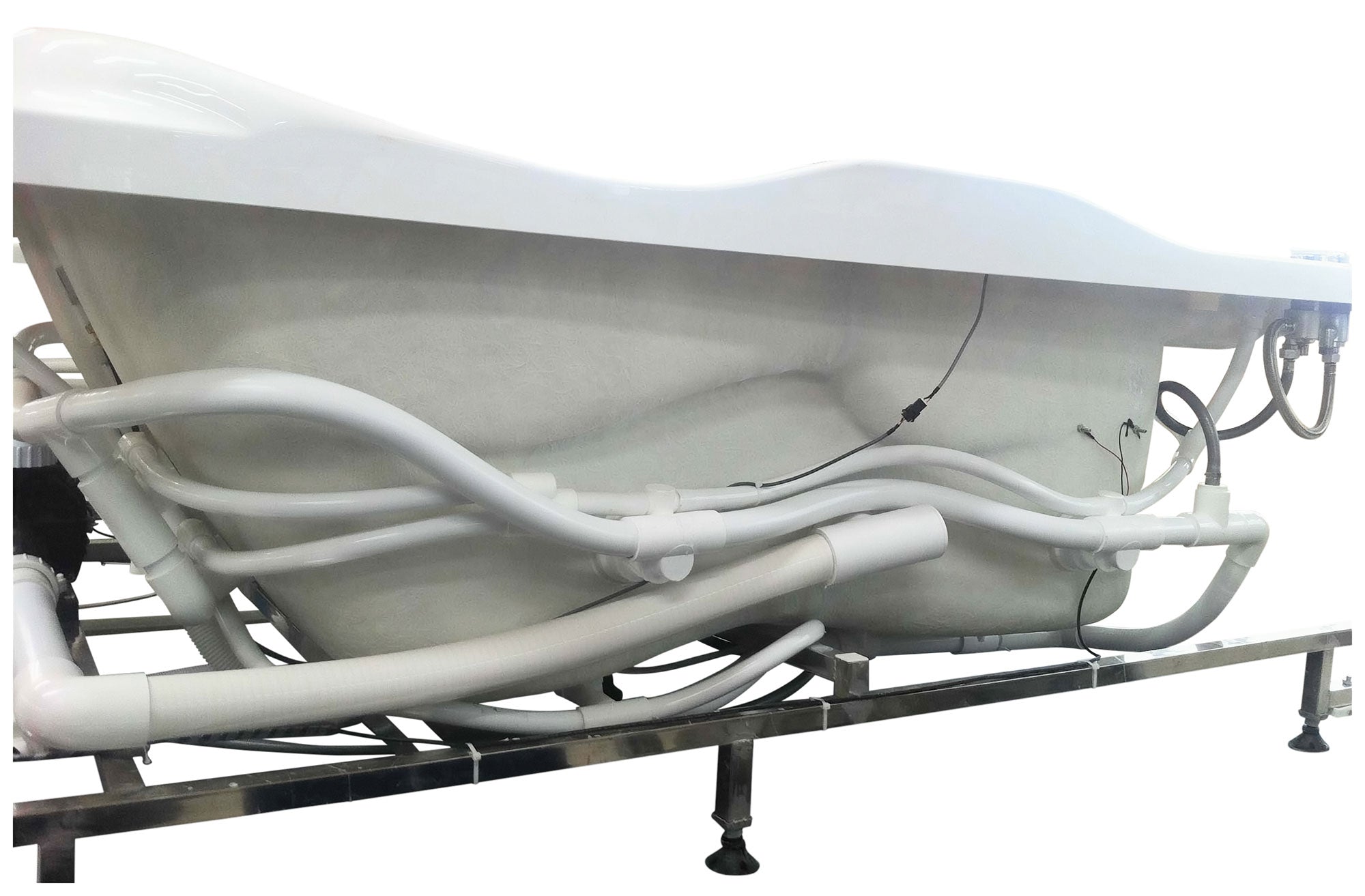 Alternate Image for Eago 71" Acrylic Corner Neo-angle Round Bathtub, White, AM124ETL-L