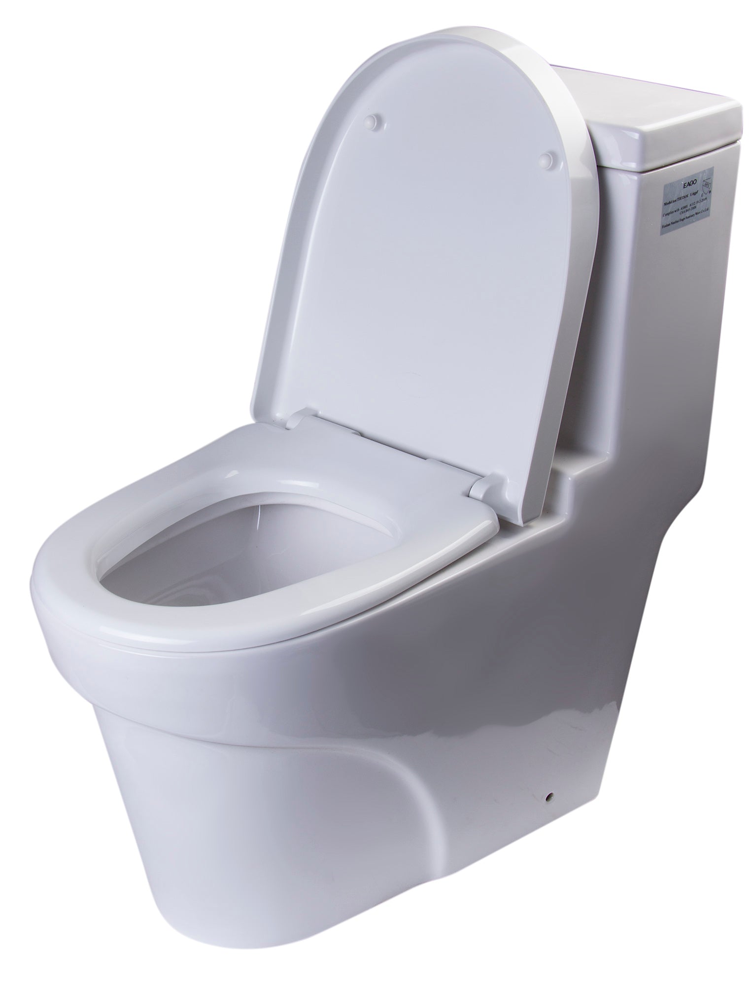 Alternate Image for EAGO Plastic, White, R-326SEAT Replacement Soft Closing Toilet Seat for TB326