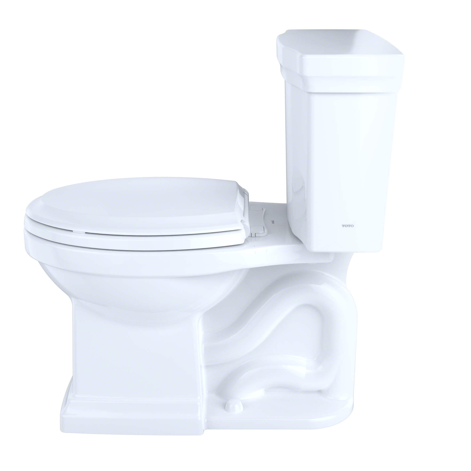 Alternate Image for TOTO Promenade II 1G Two-Piece Elongated 1.0 GPF Universal Height Toilet with CEFIONTECT, Cotton White, Vitreous China, CST404CUFG#01