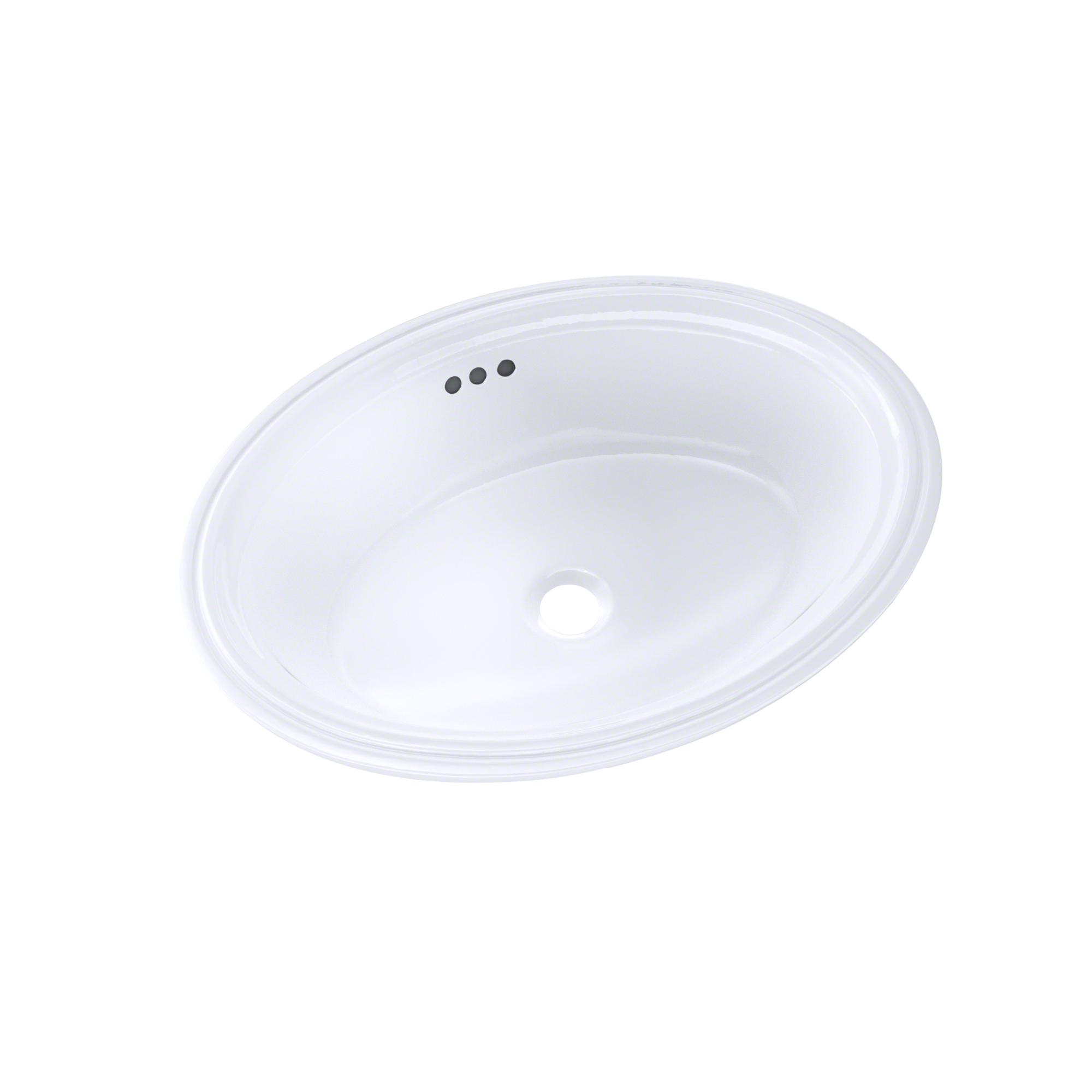 TOTO Dartmouth 18-3/4" x 13-3/4" Oval Undermount Bathroom Sink, Cotton White, Vitreous China, LT641#01
