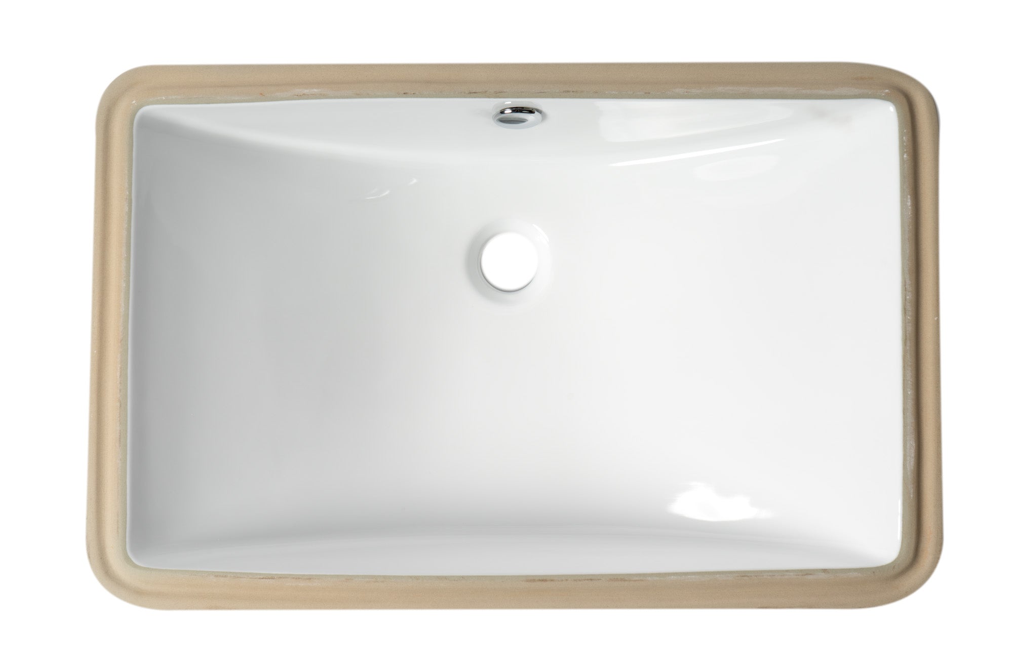 Alternate Image for ALFI brand 23.25" x 16.75" Rectangle Under Mount Porcelain Bathroom Sink, White, No Faucet Hole, ABC603