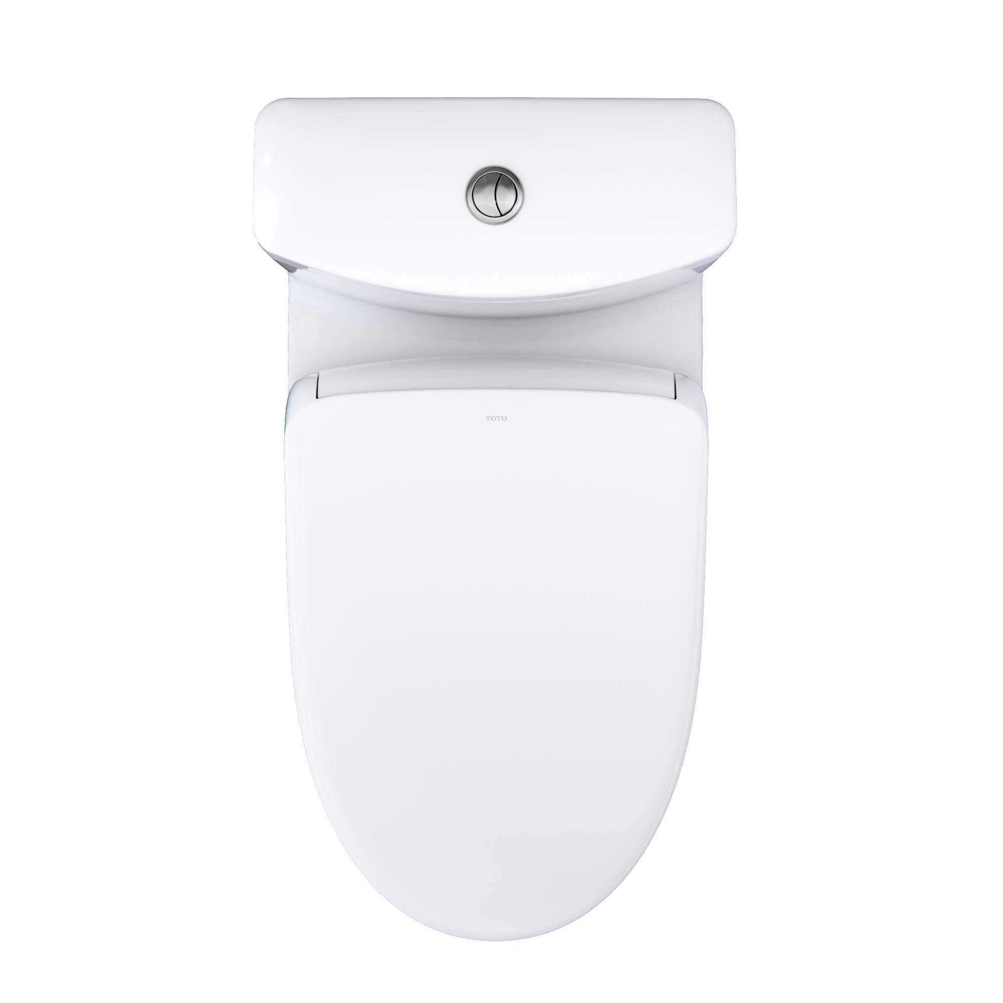 Alternate Image for TOTO WASHLET+ Aquia IV One-Piece Elongated Dual Flush 1.28 and 0.9 GPF Toilet with Auto Flush S7A Contemporary Bidet Seat, Cotton White, Vitreous China|Plastic, MW6464736CEMFGNA#01