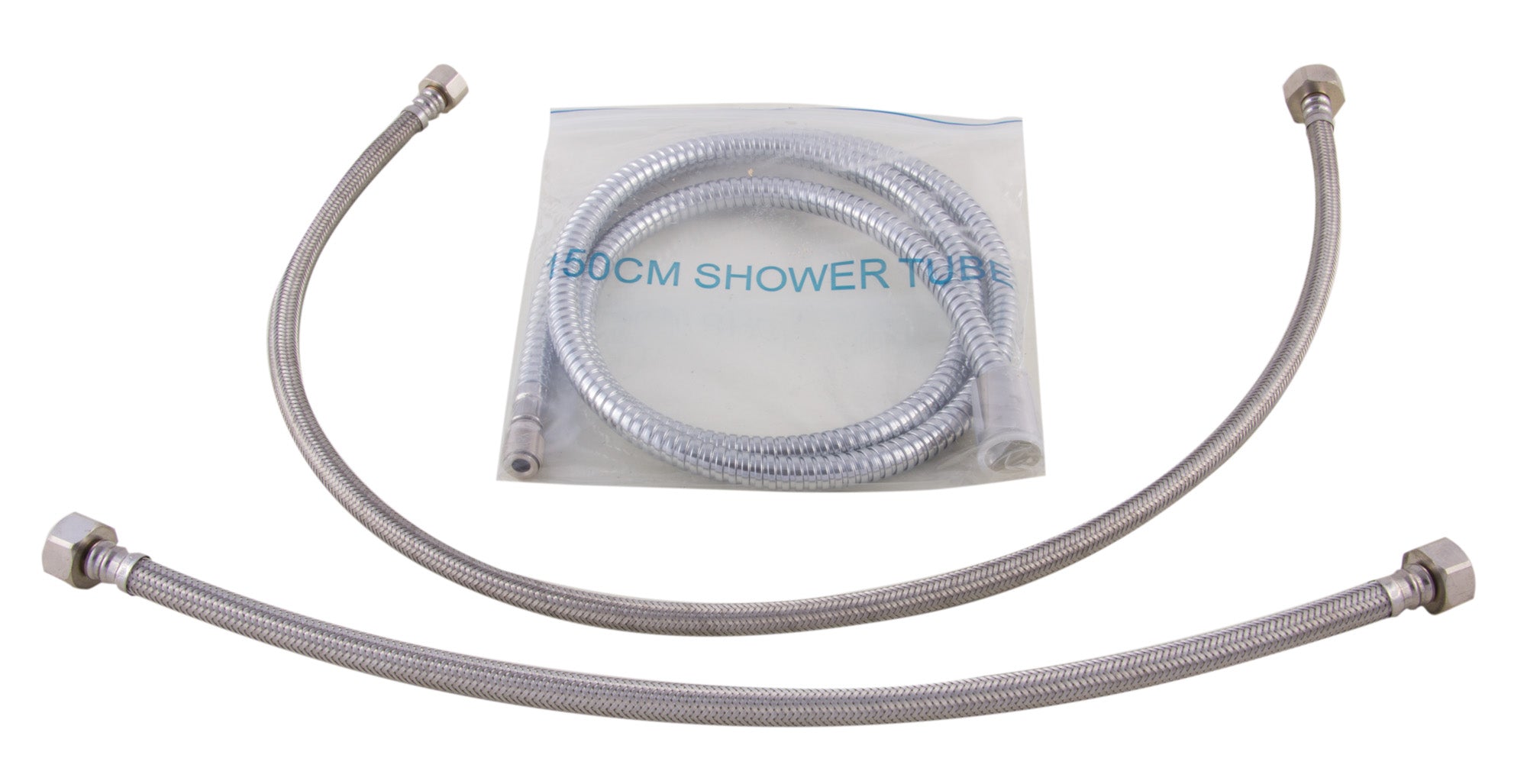 Alternate Image for ALFI brand Brass, AB2464-BN Brushed Nickel Deck Mounted 3 Hole Tub Filler & Shower Head