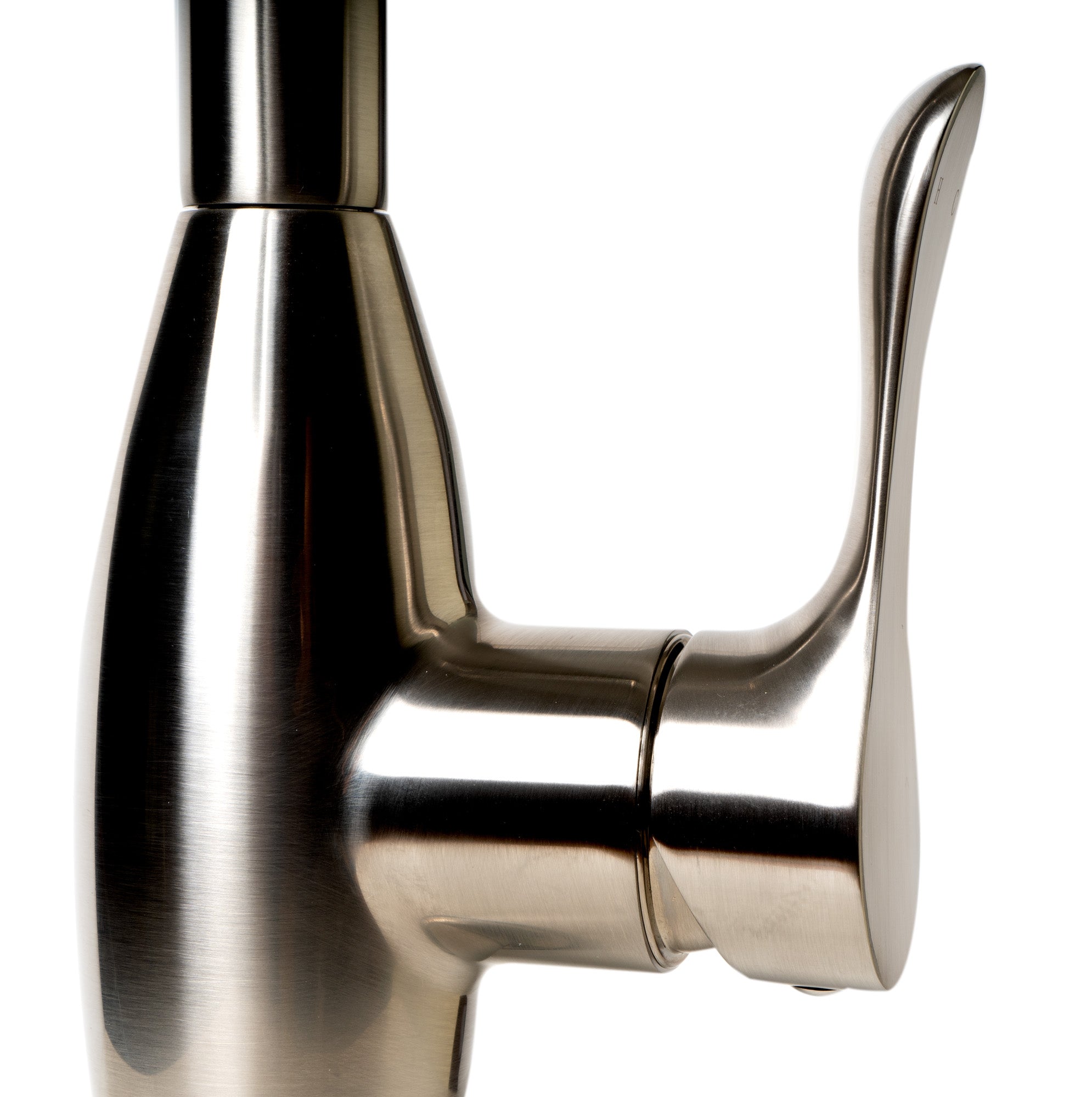 Alternate Image for ALFI brand 1.8 GPM Lever Gooseneck Spout Touch Kitchen Faucet, Gray, Pull Down, Brushed Nickel, Traditional, ABKF3783-BN