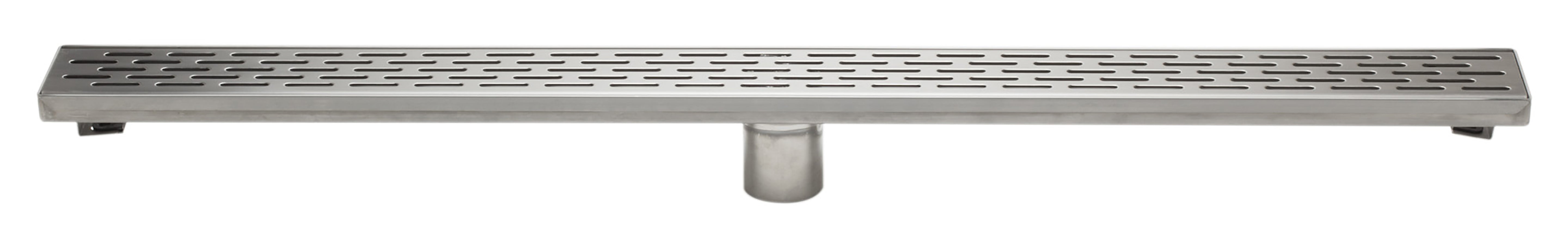 Alternate Image for ALFI brand ABLD36C 36" Modern Stainless Steel Linear Shower Drain with Groove Holes, ABLD36C-BSS