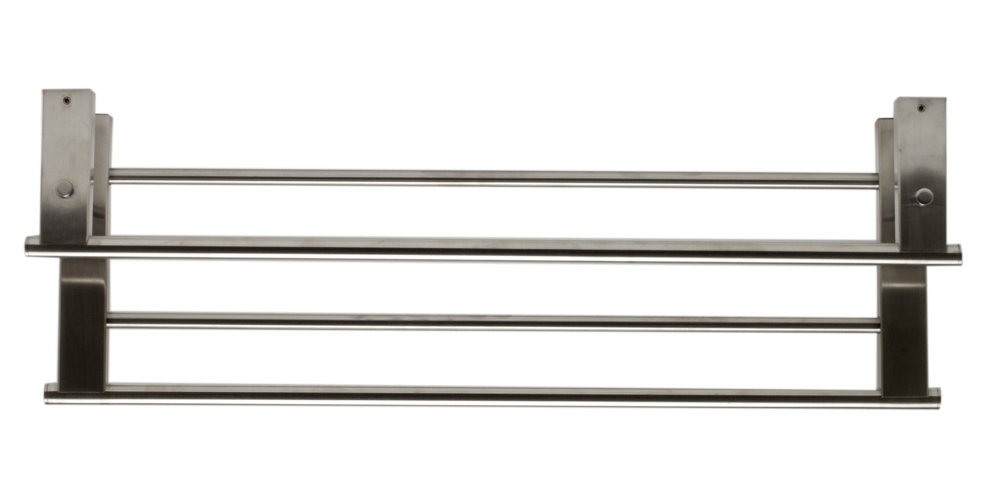 Alternate Image for ALFI brand AB9564-BN Brushed Nickel 26 inch Towel Bar & Shelf Bathroom Accessory, Brass