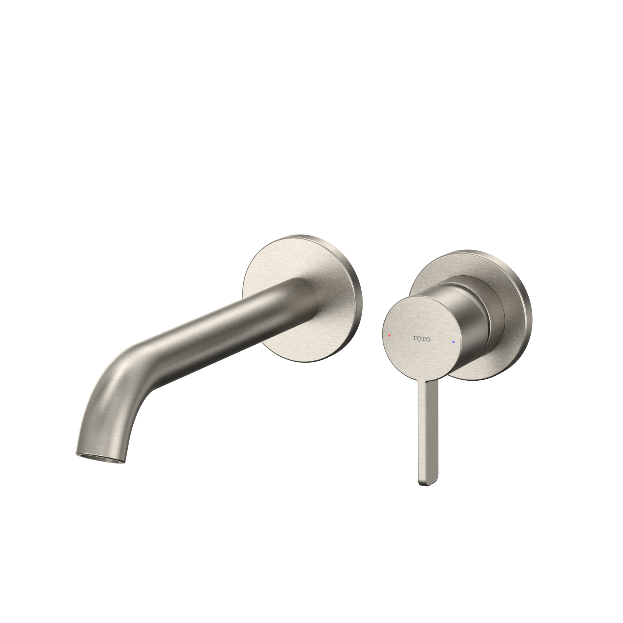 Alternate Image for TOTO GF 1.2 GPM Wall-Mount Single-Handle Long Bathroom Faucet with COMFORT GLIDE Technology, Brushed Nickel, Brass, TLG11308U#BN