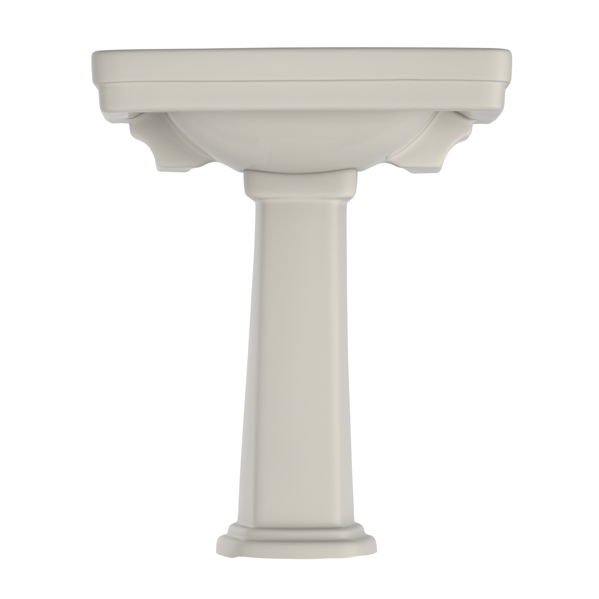 Alternate Image for TOTO Promenade 27-1/2" x 22-1/4" Rectangular Pedestal Bathroom Sink for 8 inch Center Faucets, Sedona Beige, Vitreous China, LPT530.8N#12