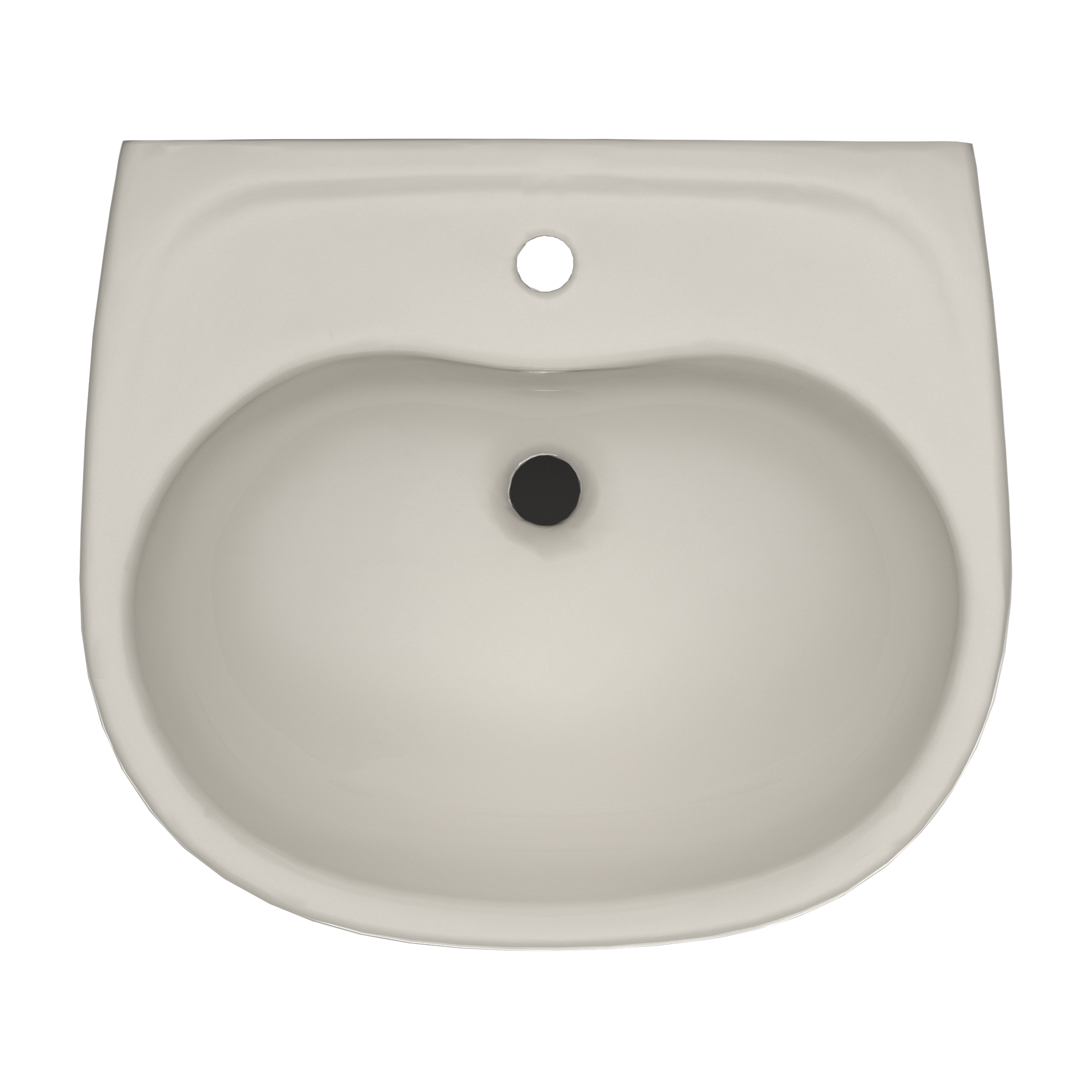Alternate Image for TOTO Supreme Oval Wall-Mount Bathroom Sink with CeFiONtect and Shroud for Single Hole Faucets, Sedona Beige, Vitreous China, LHT241G#12