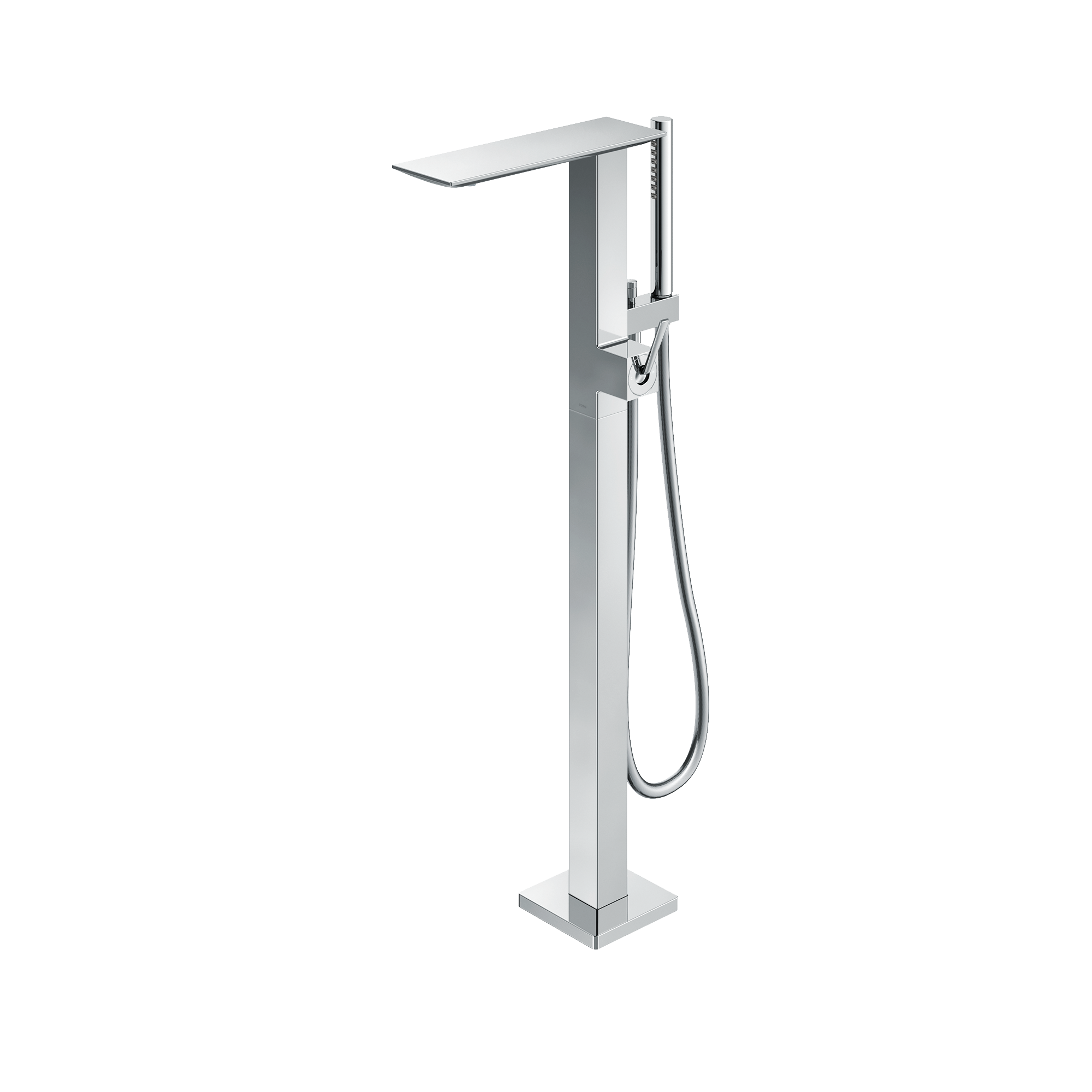 Alternate Image for TOTO ZL Single-Handle Freestanding Tub Filler Faucet with 1.75 GPM Handshower, Polished Chrome, Brass, TBP02303U#CP