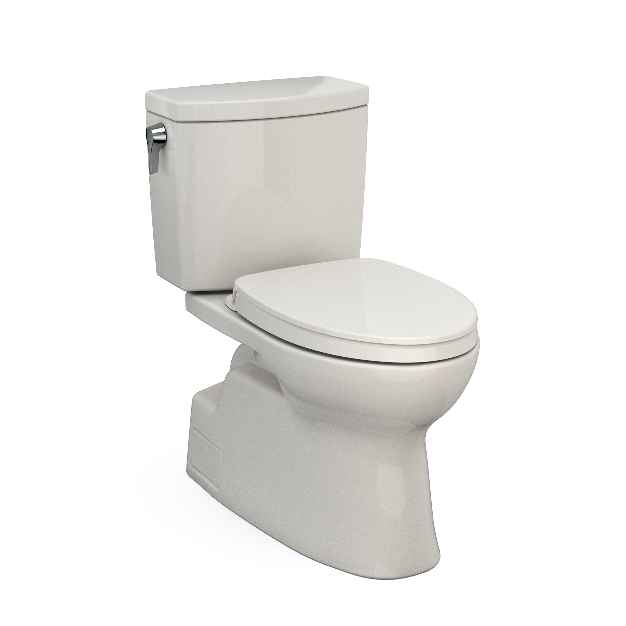 Alternate Image for TOTO Vespin II 1G Two-Piece Elongated 1.0 GPF Universal Height Toilet with CEFIONTECT and SS124 SoftClose Seat, WASHLET+ Ready, Sedona Beige, Vitreous China|Plastic, MS474124CUFG#12