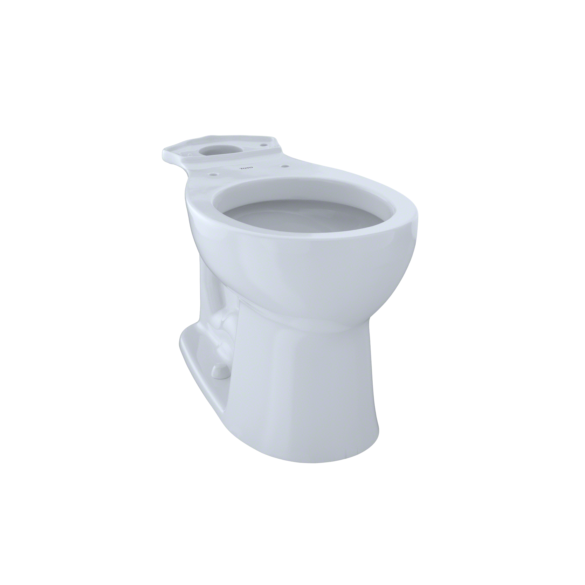 TOTO Entrada Universal Height Round Toilet Bowl, Cotton White, Vitreous China, C243EF#01