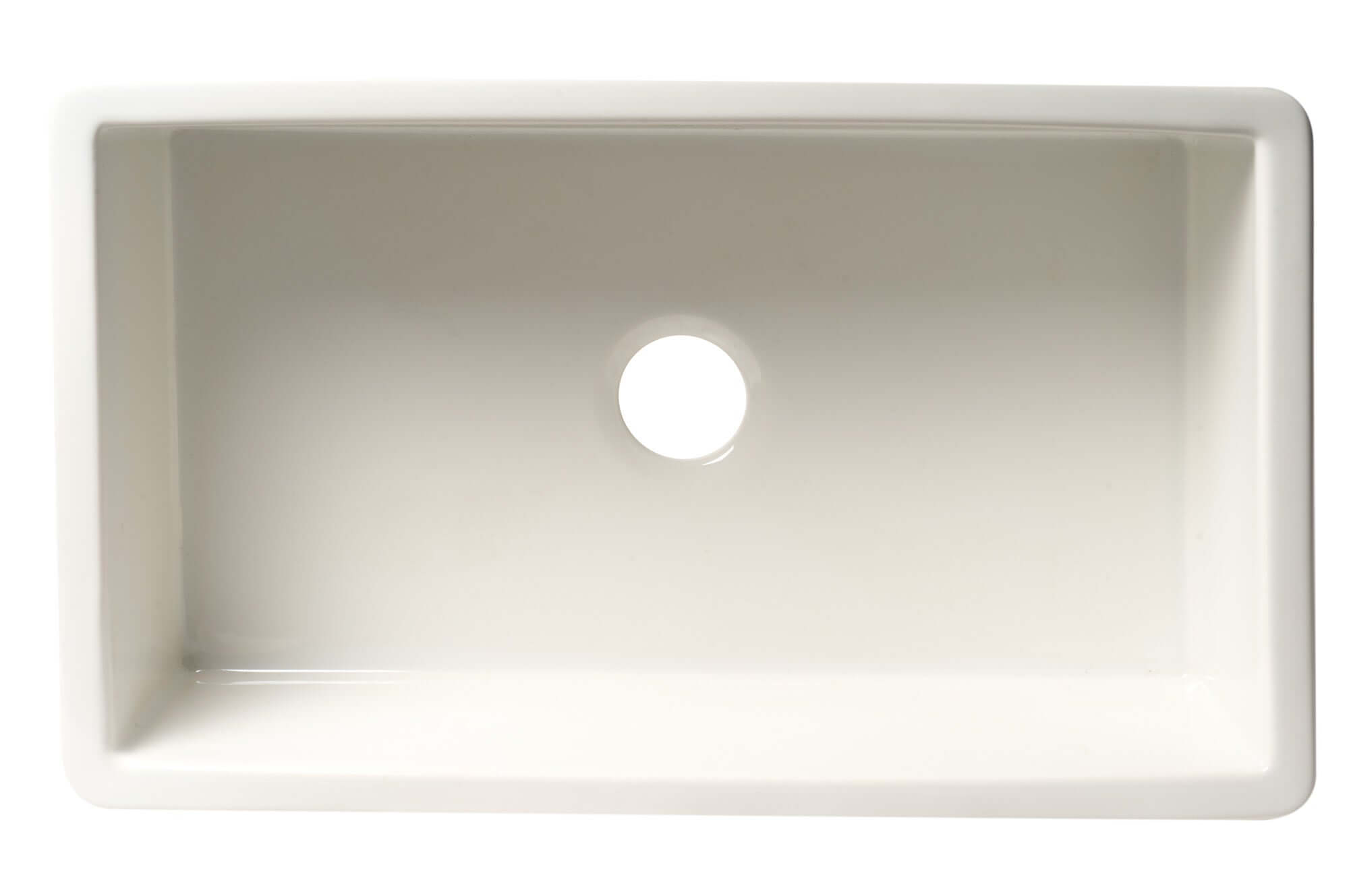 Alternate Image for ALFI brand 32" Dual Mount Fireclay Kitchen Sink, White, No Faucet Hole, ABF3219SUD-W