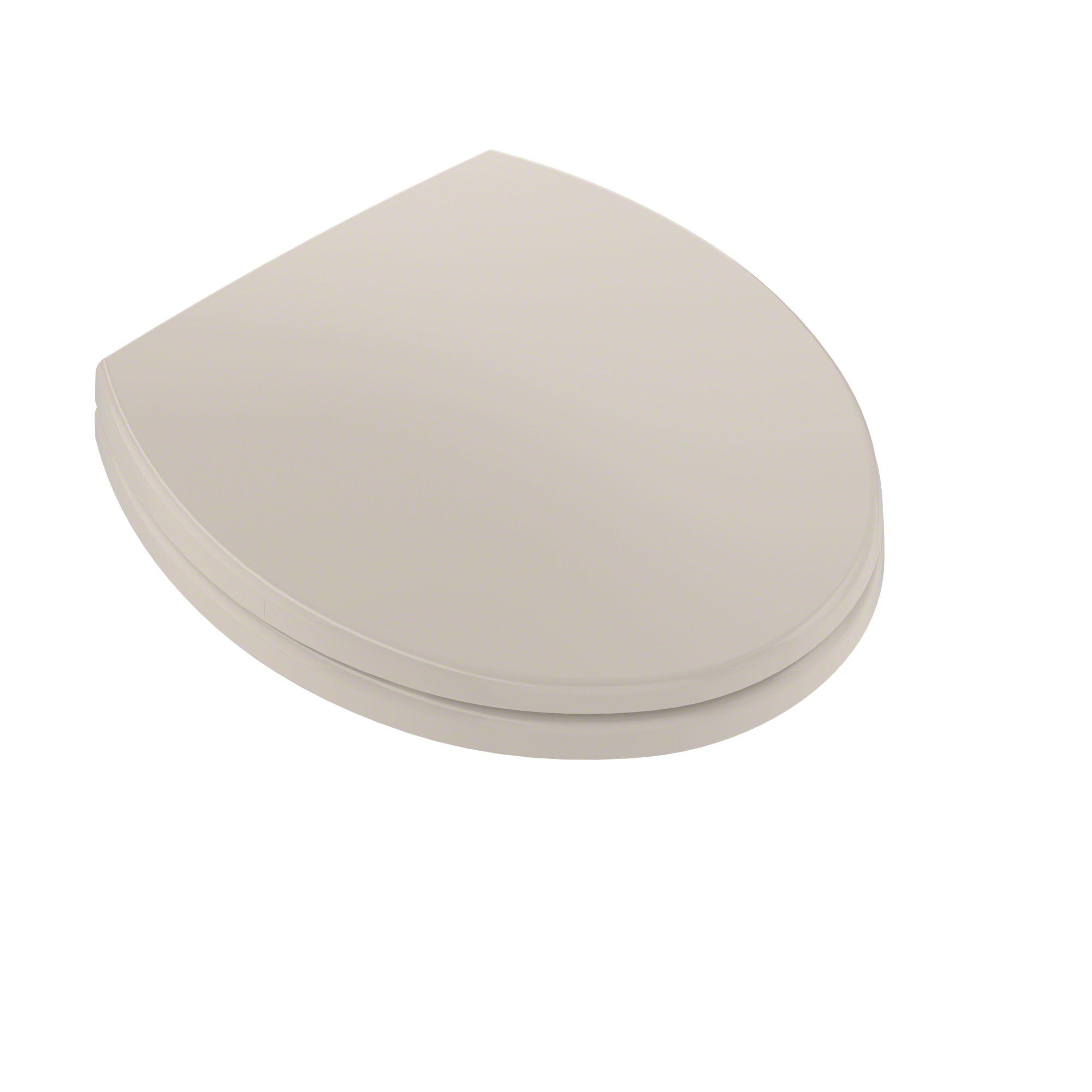 TOTO SoftClose Non Slamming, Slow Close Round Toilet Seat and Lid, Bone, Plastic, SS113#03