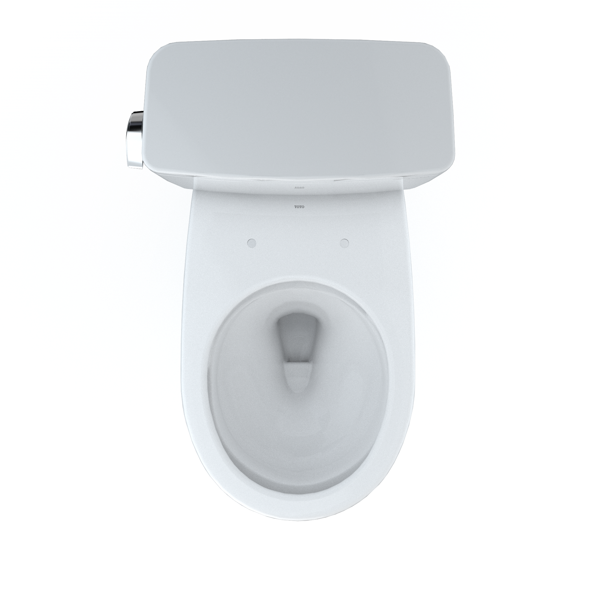 Alternate Image for TOTO Drake Two-Piece Round 1.28 GPF Universal Height TORNADO FLUSH Toilet with CEFIONTECT, Cotton White, Vitreous China, CST775CEFG#01