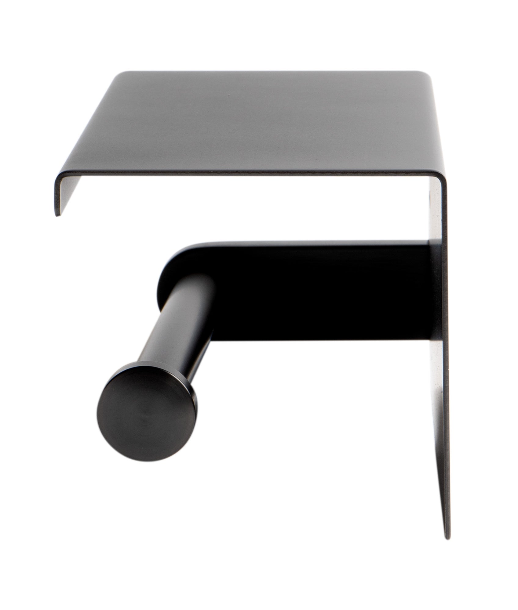Alternate Image for ALFI brand ABTPP66-BB Brushed Black PVD Stainless Steel Toilet Paper Holder with Shelf