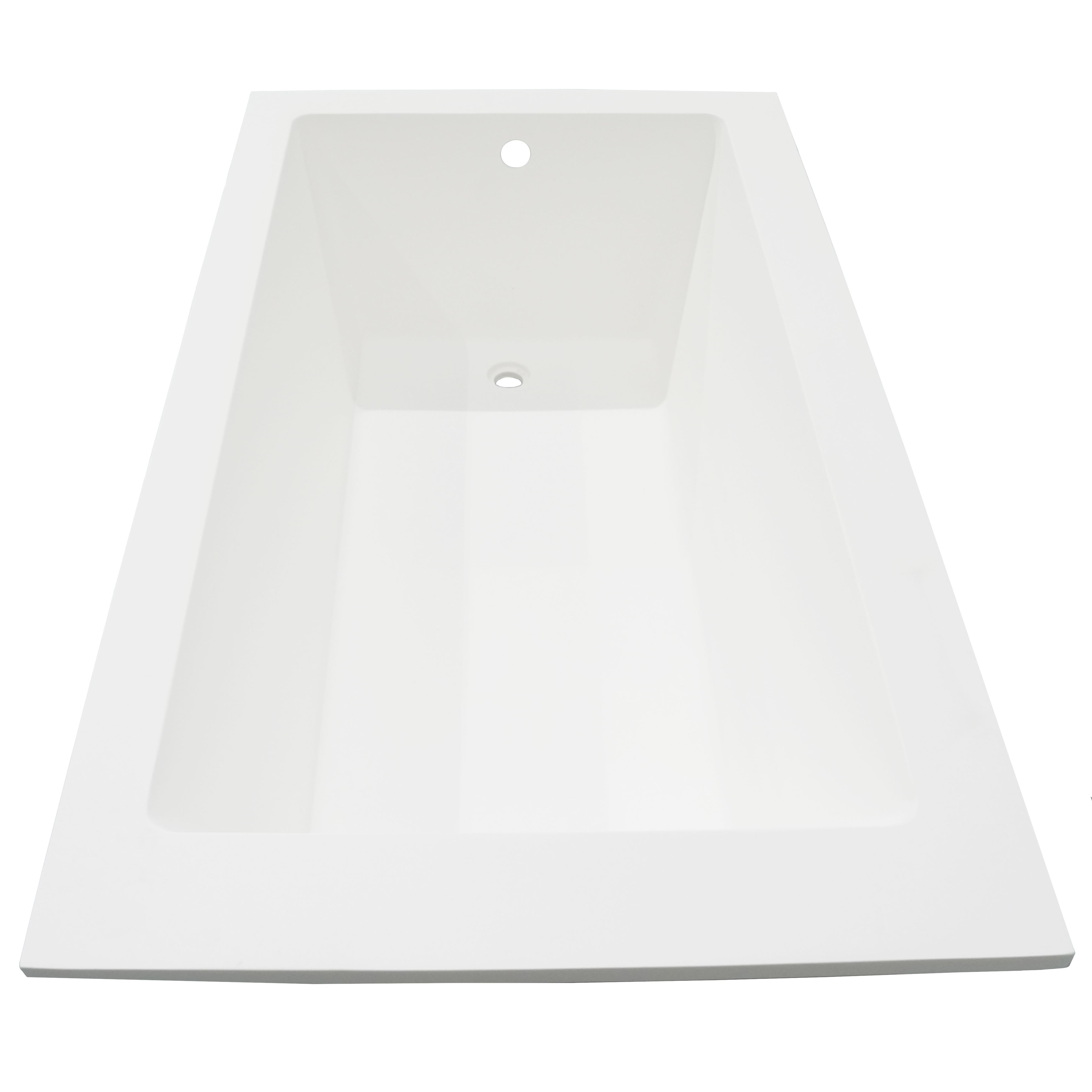 ALFI brand 60 resin square bathtub white matte product image