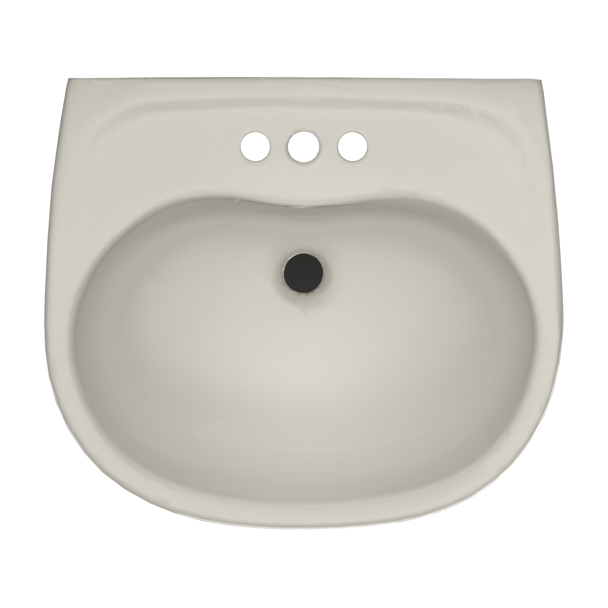 Alternate Image for TOTO Supreme Oval Wall-Mount Bathroom Sink with CEFIONTECT and Shroud for 4 Inch Center Faucets, Sedona Beige, Vitreous China, LHT241.4G#12