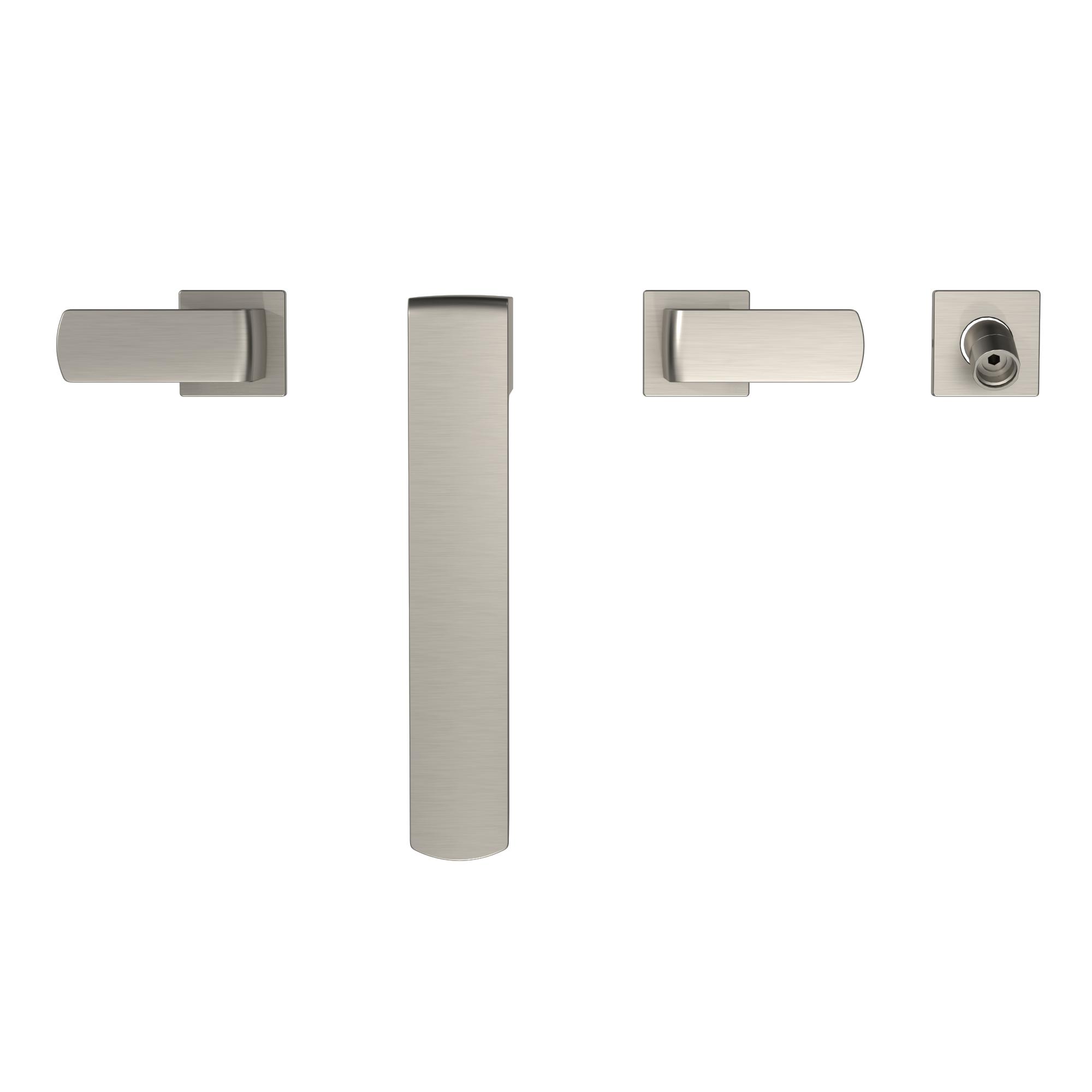 Alternate Image for TOTO GR Two-Handle Deck-Mount Roman Tub Filler Trim with Handshower, Brushed Nickel, Brass, TBG02202U#BN