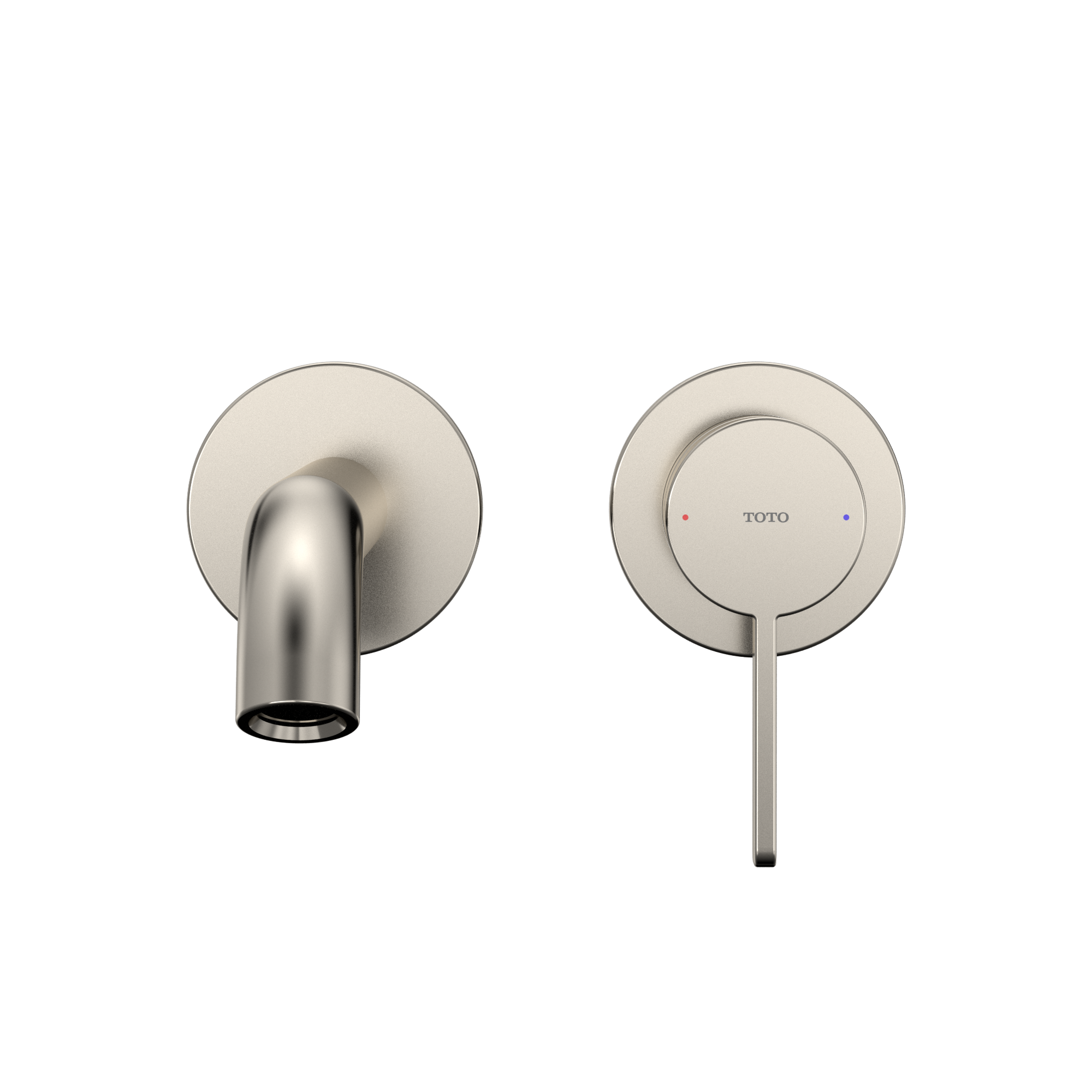 Alternate Image for TOTO GF 1.2 GPM Wall-Mount Single-Handle Long Bathroom Faucet with COMFORT GLIDE Technology, Polished Nickel, Brass, TLG11308U#PN