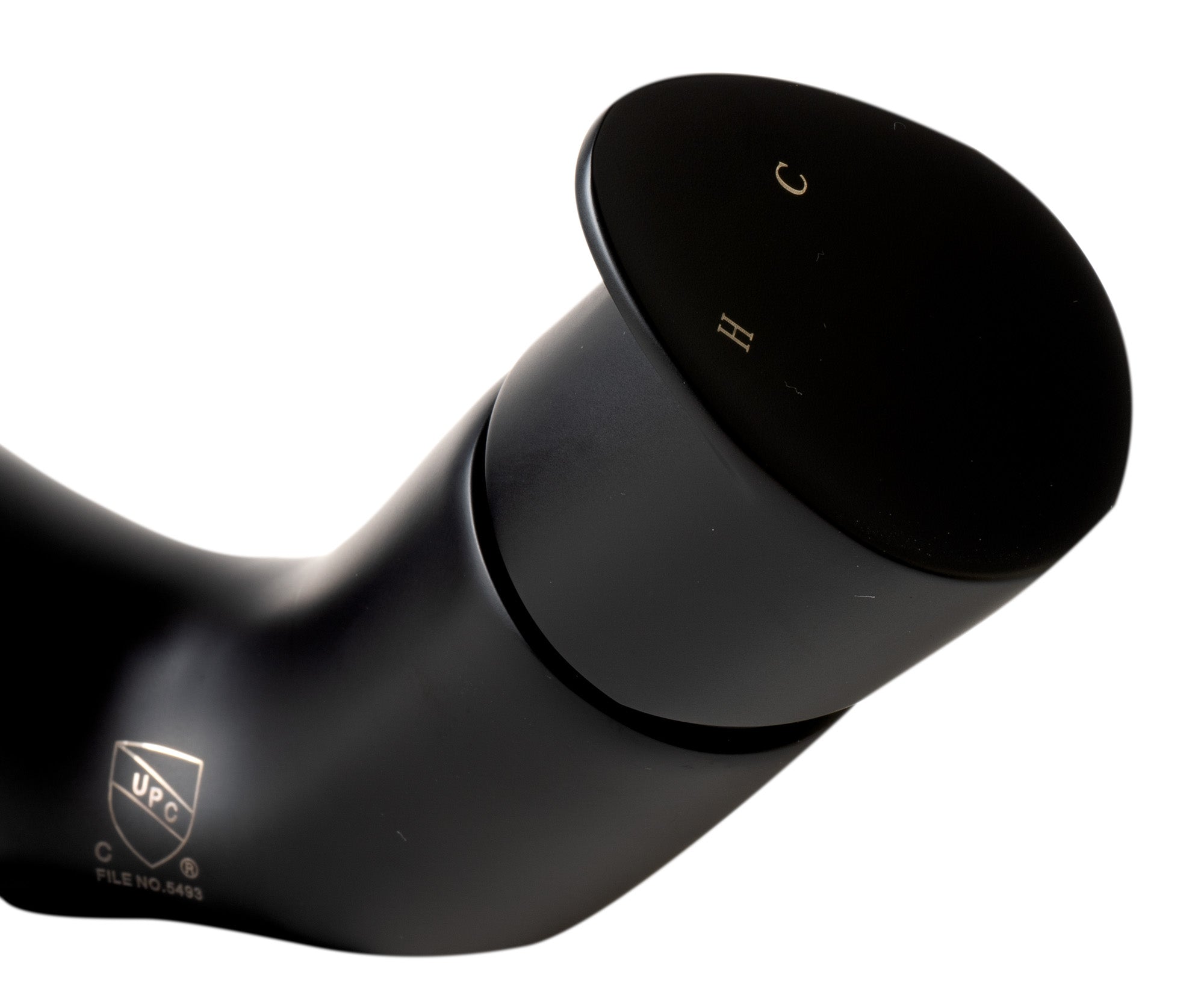 Alternate Image for ALFI brand 1.2 GPM Lever Curved Spout Bathroom Faucet, Modern, Black Matte, AB1572-BM