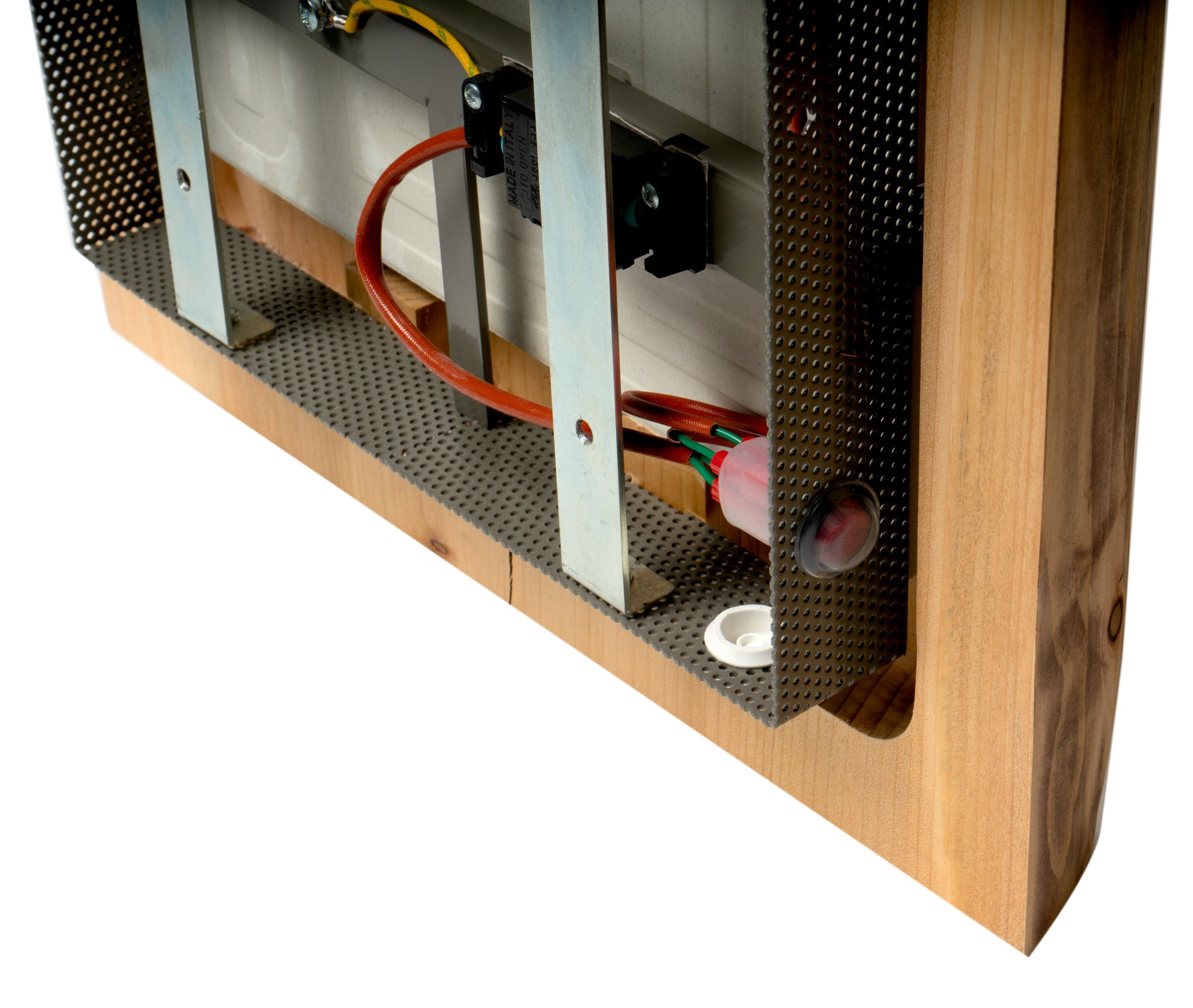 Alternate Image for ALFI brand ABTW1632V 16"x32" Live Edge Cedar Wood Towel Warmer, Natural Wood