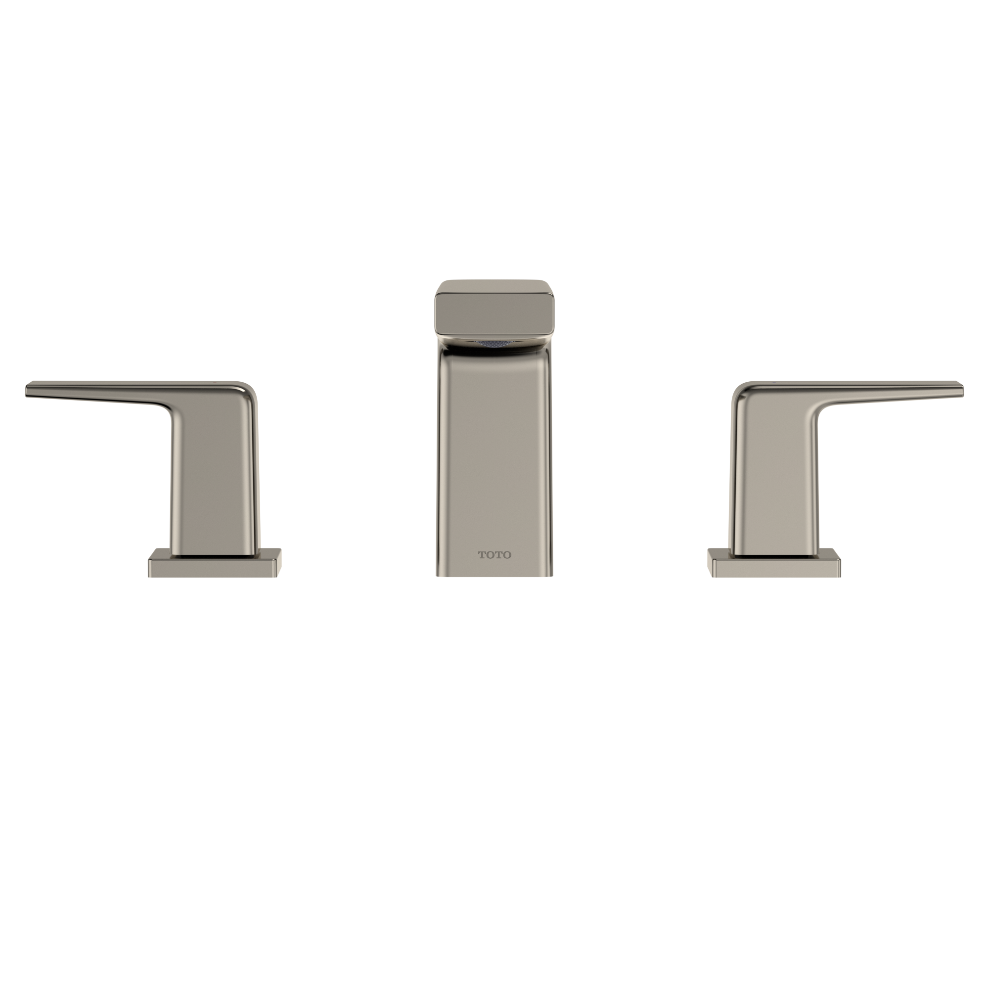 TOTO GB Two-Handle Deck-Mount Roman Tub Filler Trim, Polished Nickel, Brass, TBG10201U#PN