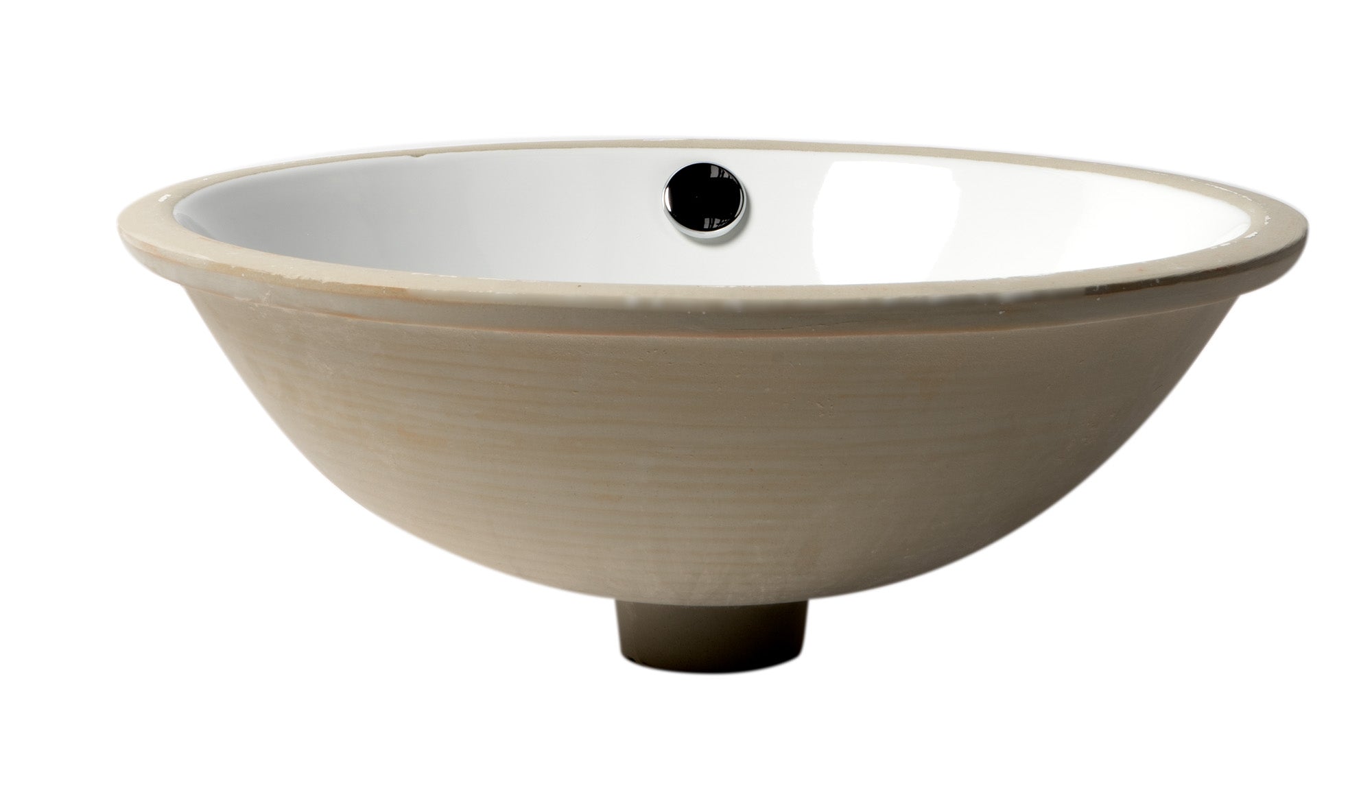 Alternate Image for ALFI brand 16.88" x 16.88" Round Under Mount Porcelain Bathroom Sink, White, No Faucet Hole, ABC601