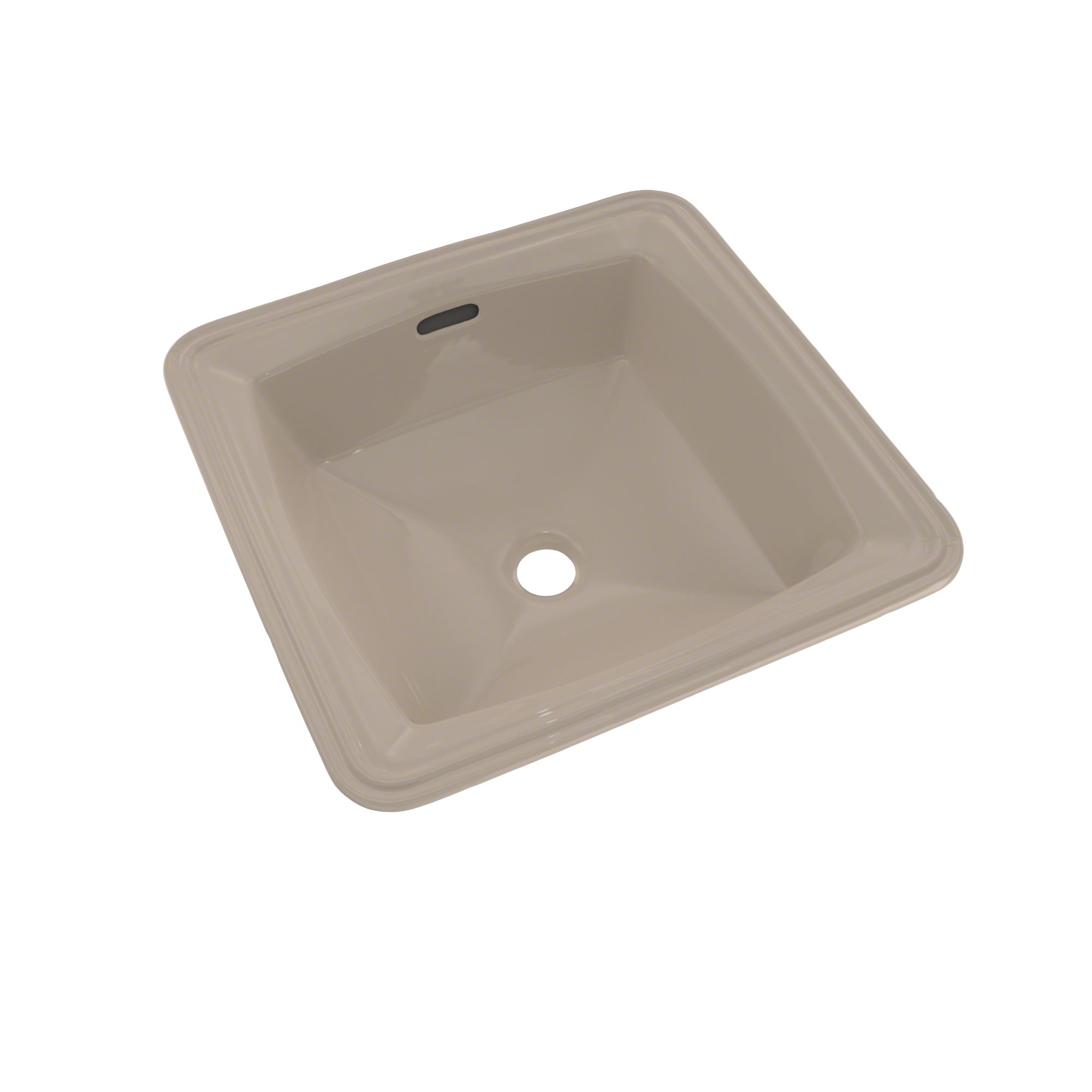 Alternate Image for TOTO Connelly Square Undermount Bathroom Sink with CEFIONTECT, Bone, Vitreous China, LT491G#03