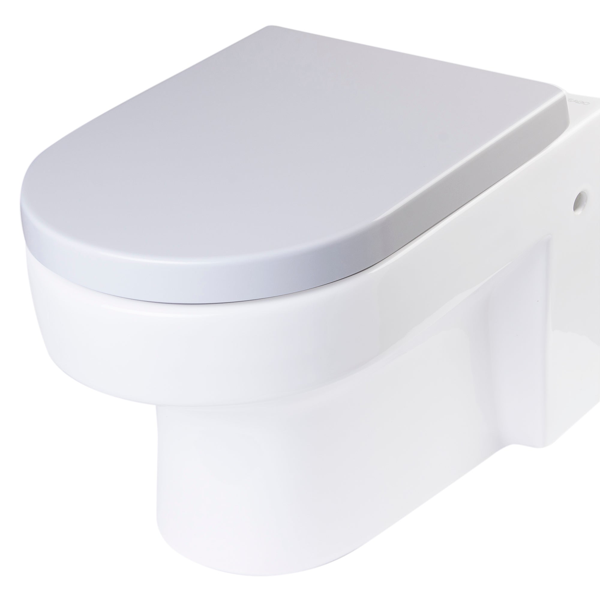EAGO Plastic, White, R-101SEAT Replacement Soft Closing Toilet Seat for WD101