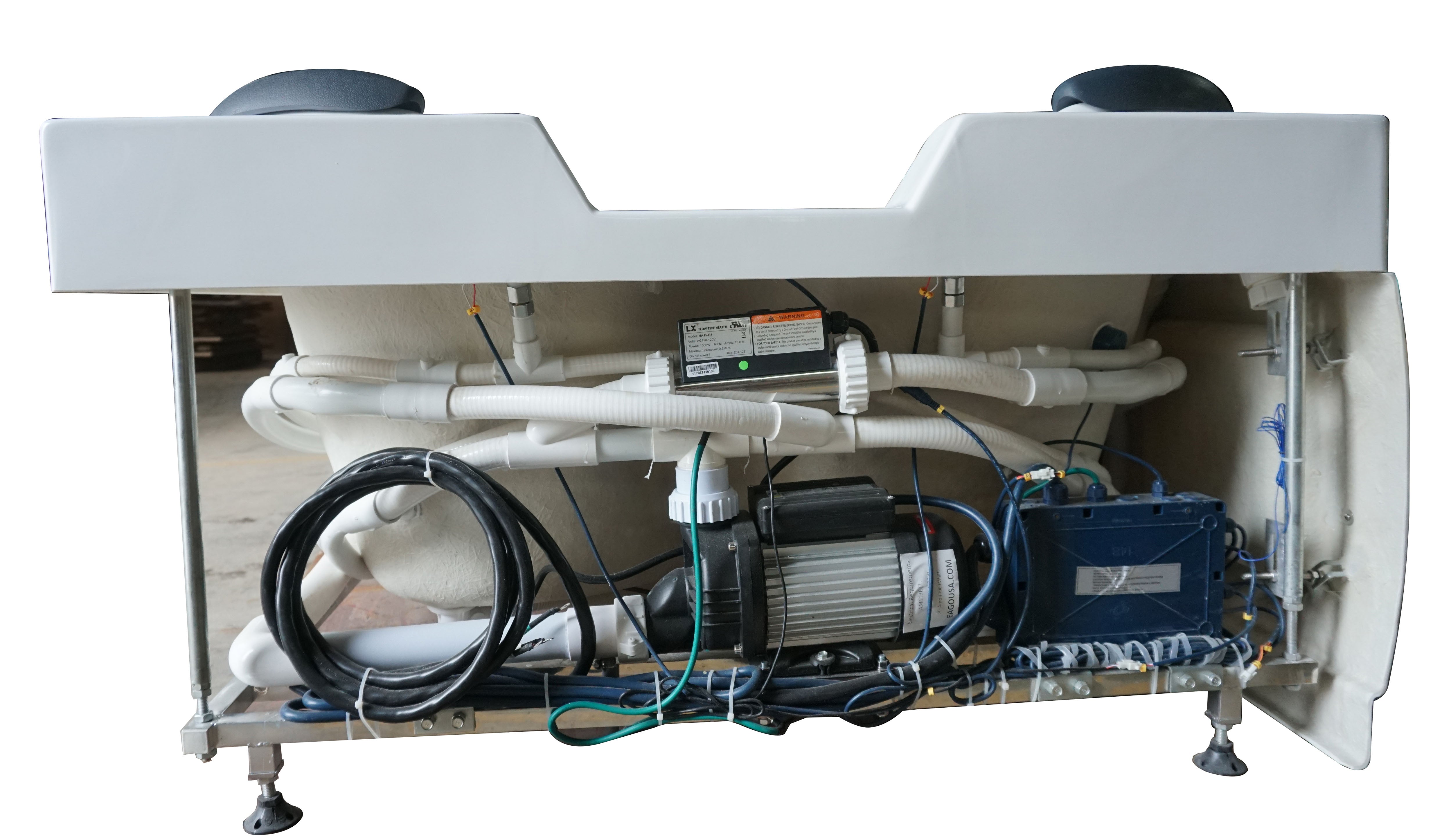 Alternate Image for Eago 67" Acrylic Corner Neo-angle Round Bathtub, White, AM113ETL-R