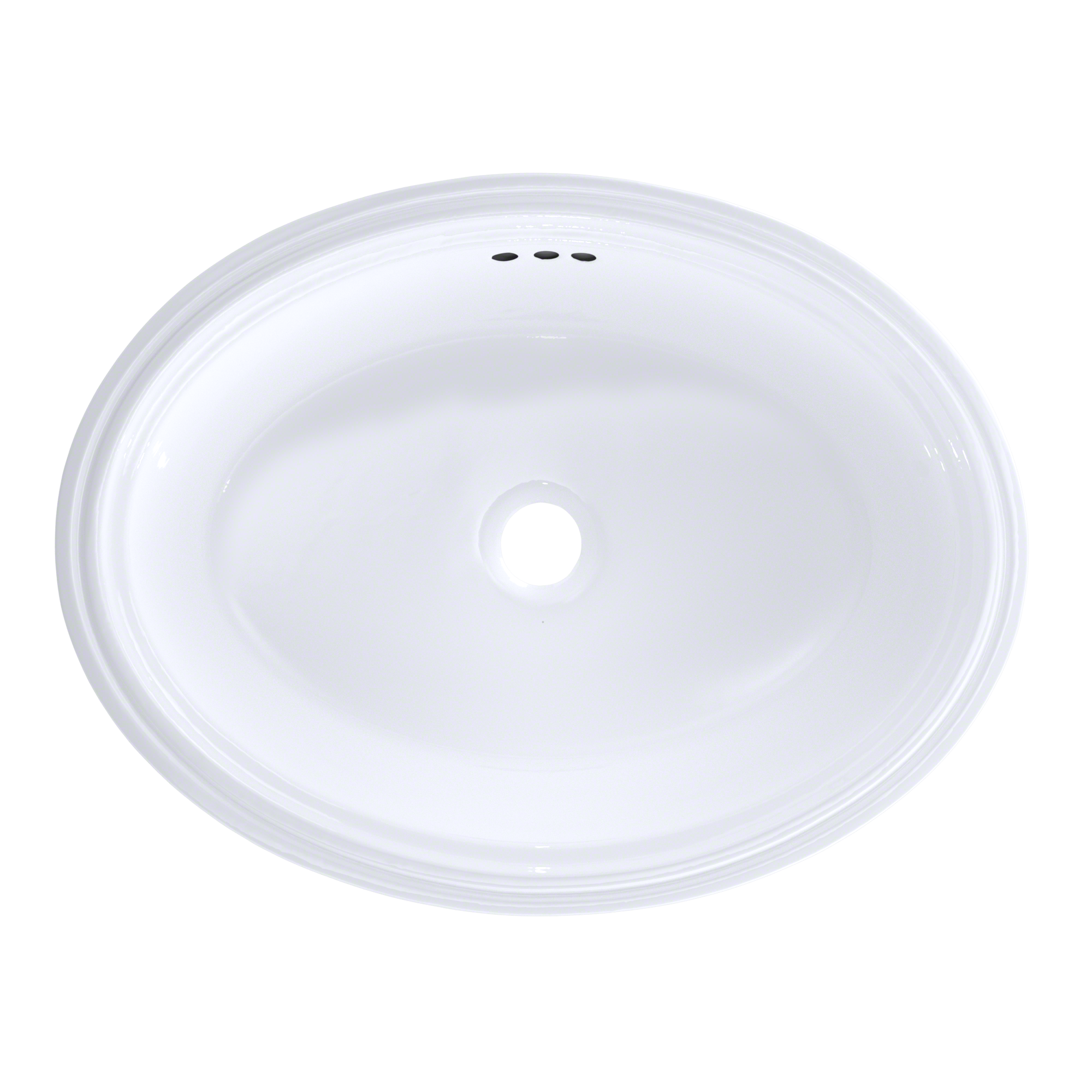 TOTO Dartmouth 18-3/4" x 13-3/4" Oval Undermount Bathroom Sink, Cotton White, Vitreous China, LT641#01