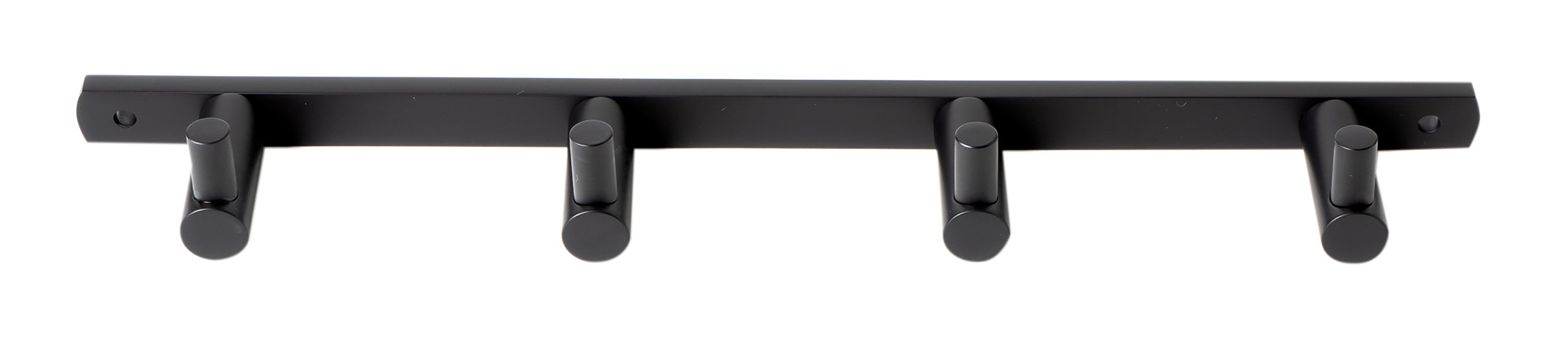 Alternate Image for ALFI brand AB9528-BM Black Matte Wall Mounted 4 Prong Robe / Towel Hook, Brass