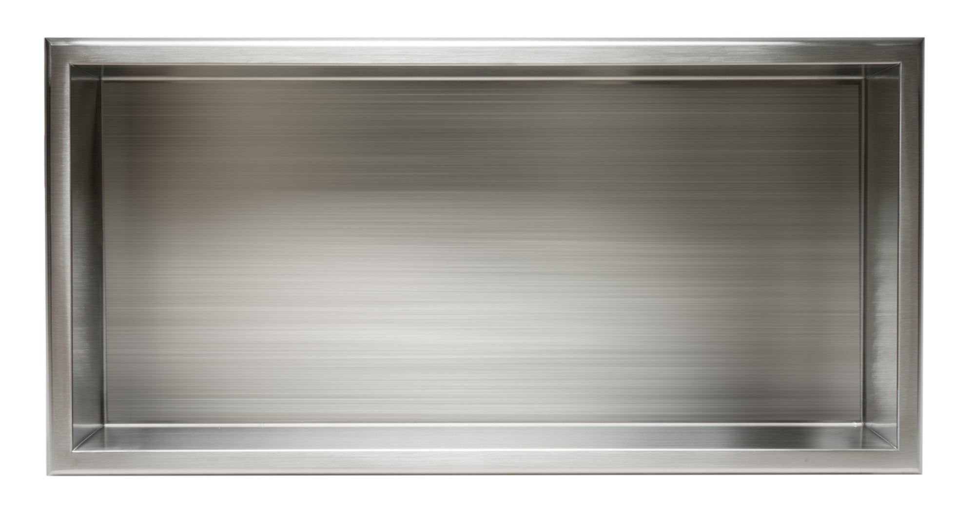 Alternate Image for ALFI brand ABN2412-BSS 24 x 12 Brushed Stainless Steel Horizontal Single Shelf Bath Shower Niche, 20 Gauge