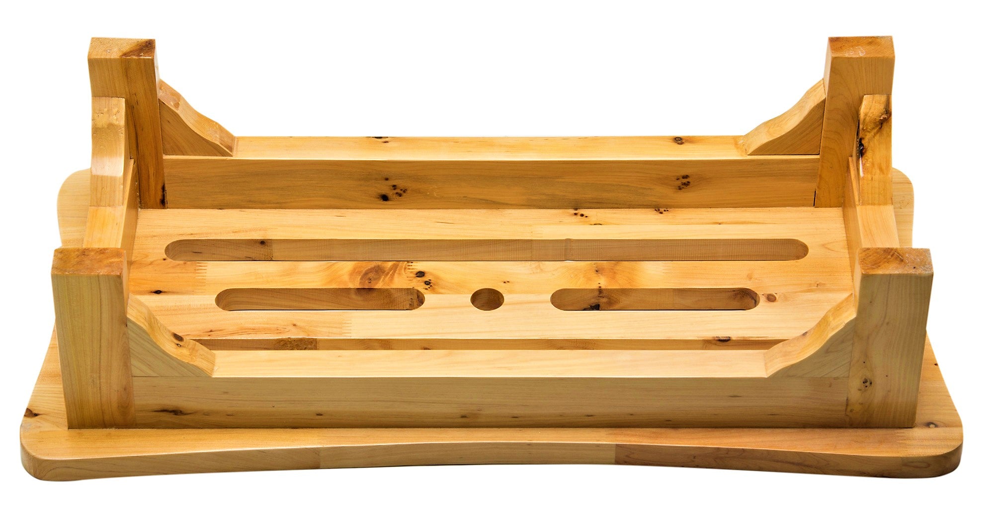 Alternate Image for ALFI brand Cedar Wood, Natural Wood, AB4408 24'' Wooden Stool for your Wooden Tub
