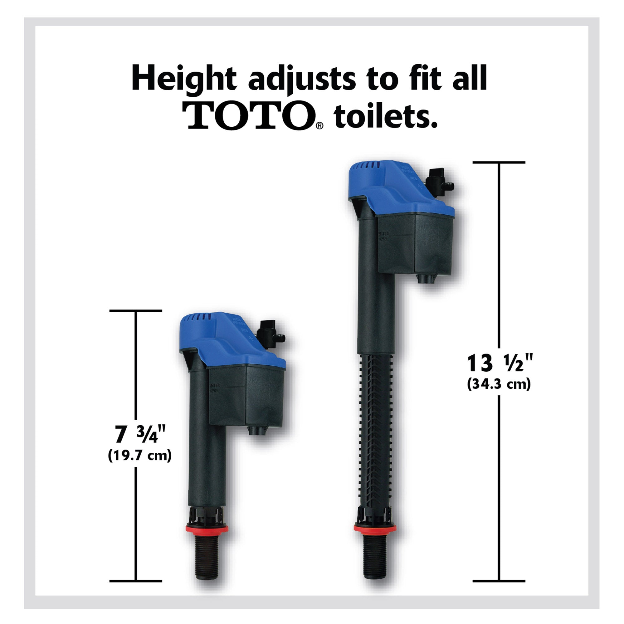 Alternate Image for TOTO Adjustable Replacement Fill Valve Assembly for Toilet Tanks, TSU99A.XR