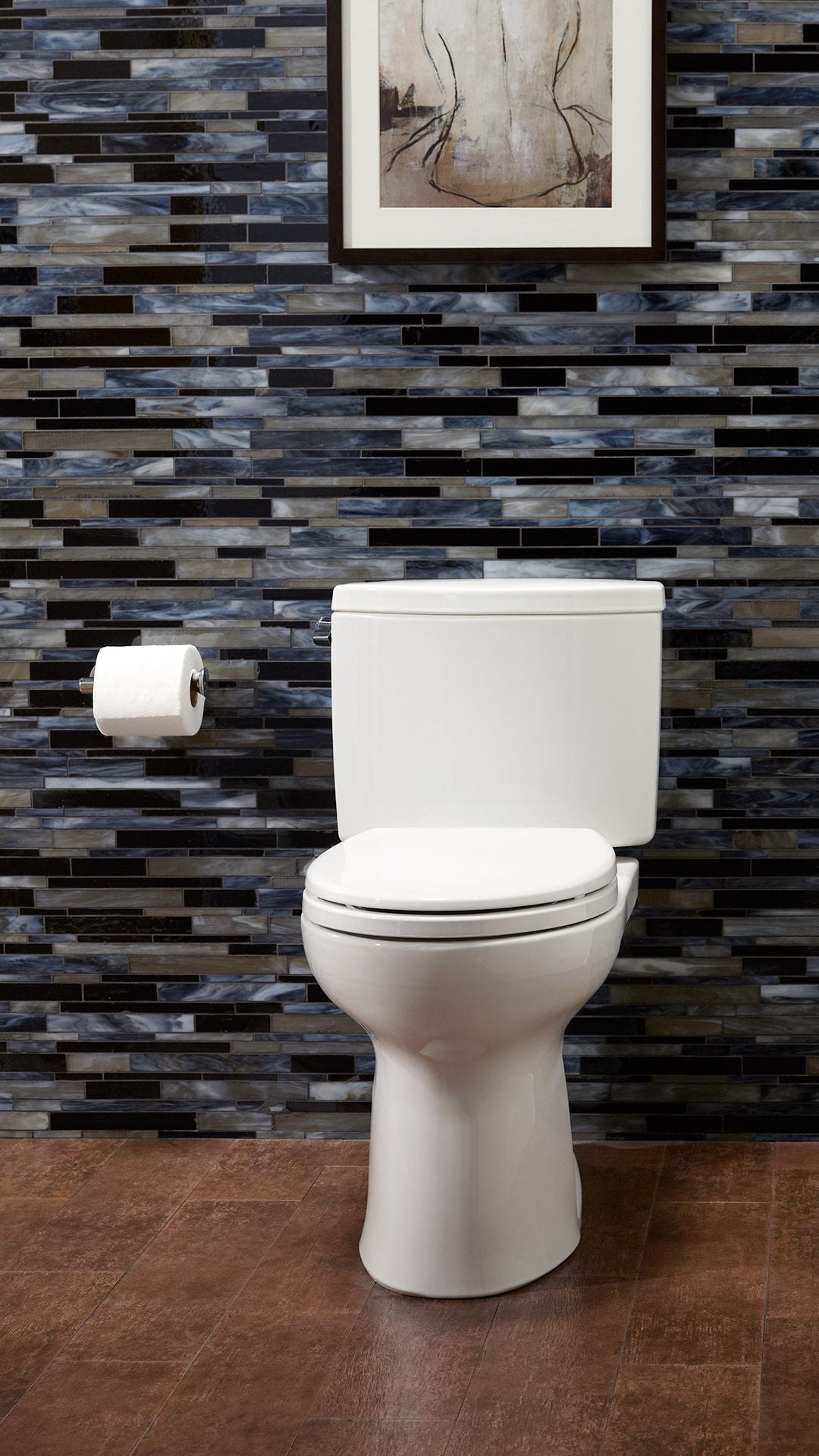 Alternate Image for TOTO Drake II 1G Two-Piece Round 1.0 GPF Universal Height Toilet, Ebony, Vitreous China, CST453CUF#51