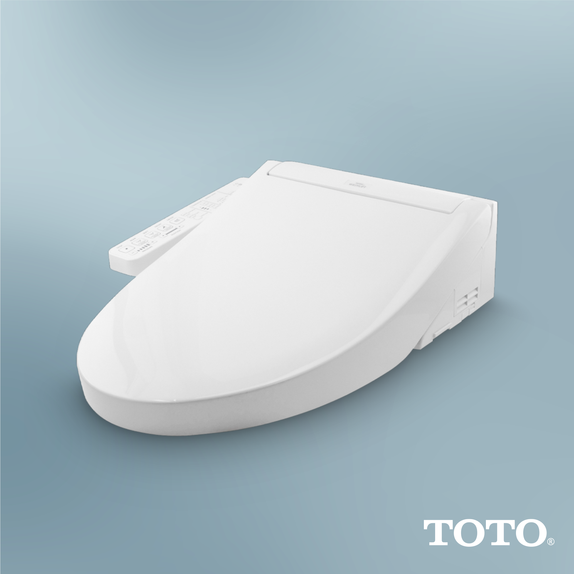 Alternate Image for TOTO WASHLET C2 Electronic Bidet Toilet Seat with PREMIST and EWATER+ Wand Cleaning, Elongated, Cotton White, Plastic, SW3074#01