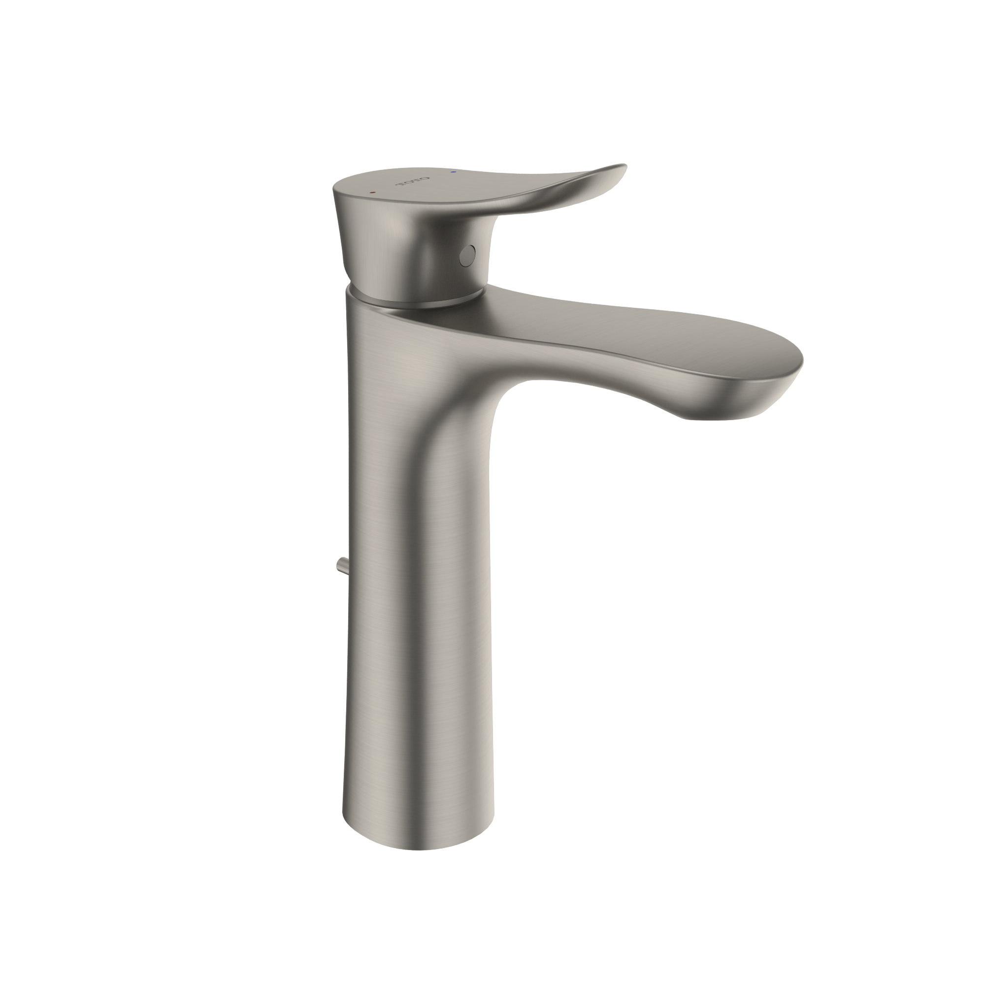 TOTO GO 1.2 GPM Single Handle Semi-Vessel Bathroom Sink Faucet with COMFORT GLIDE Technology, Brushed Nickel, Brass, TLG01304U#BN